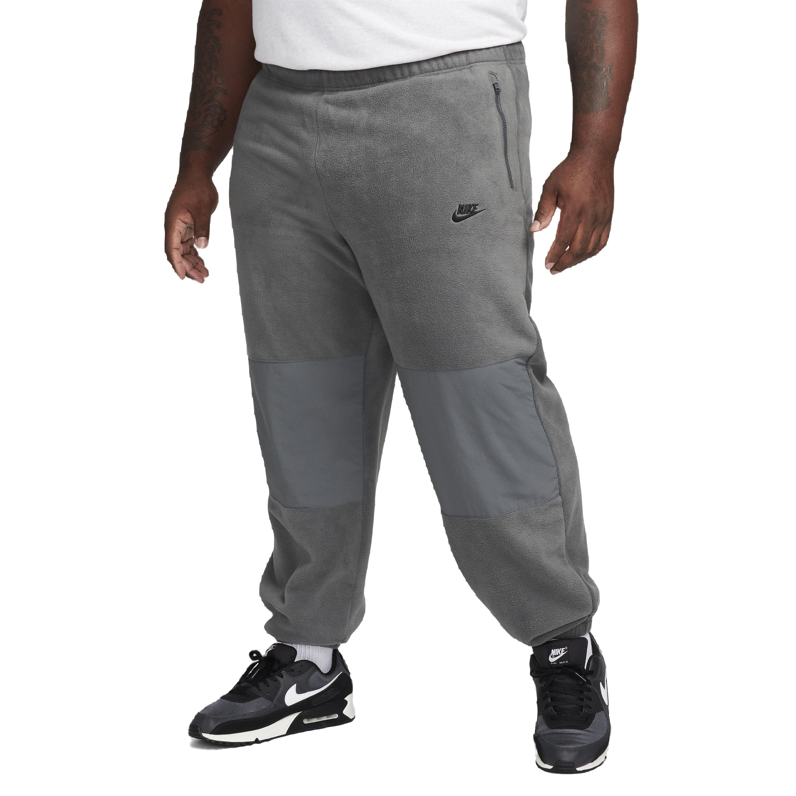 Nike Men's Club Fleece Polar Fleece Pants - GREY Thumbnail View 8