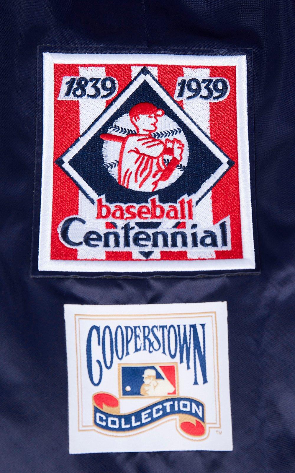 Pro Standard Men's MLB Boston Red Sox Retro Classic Rib Satin Jacket - NAVY/RED Thumbnail View 7