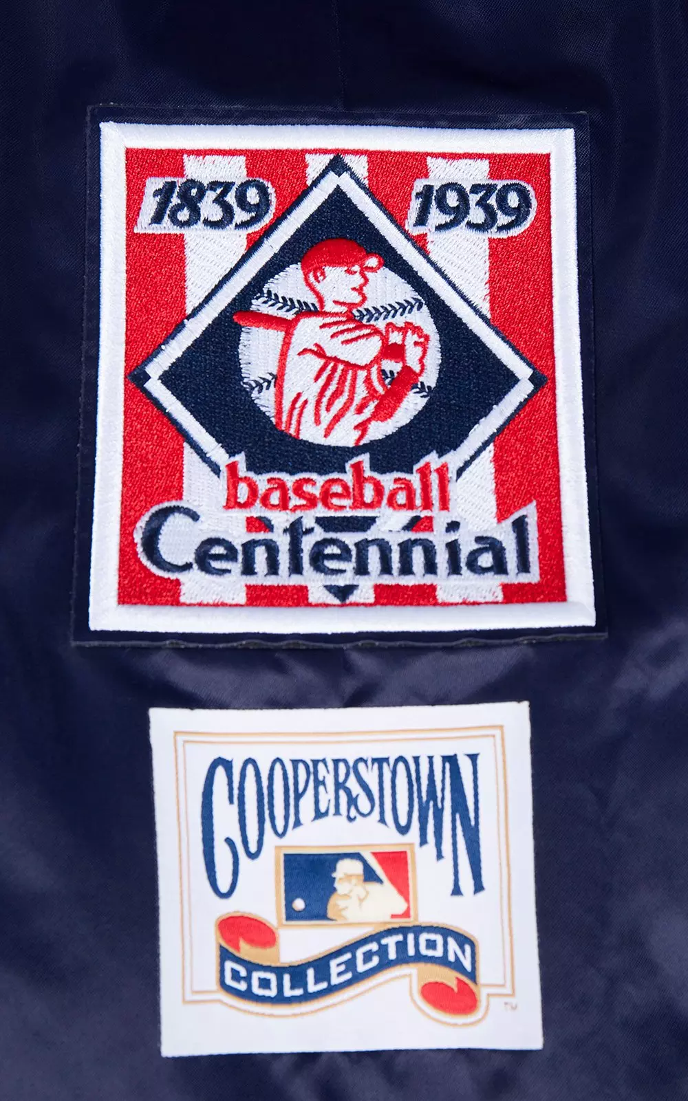 Pro Standard Men's MLB Boston Red Sox Retro Classic Rib Satin Jacket - NAVY/RED