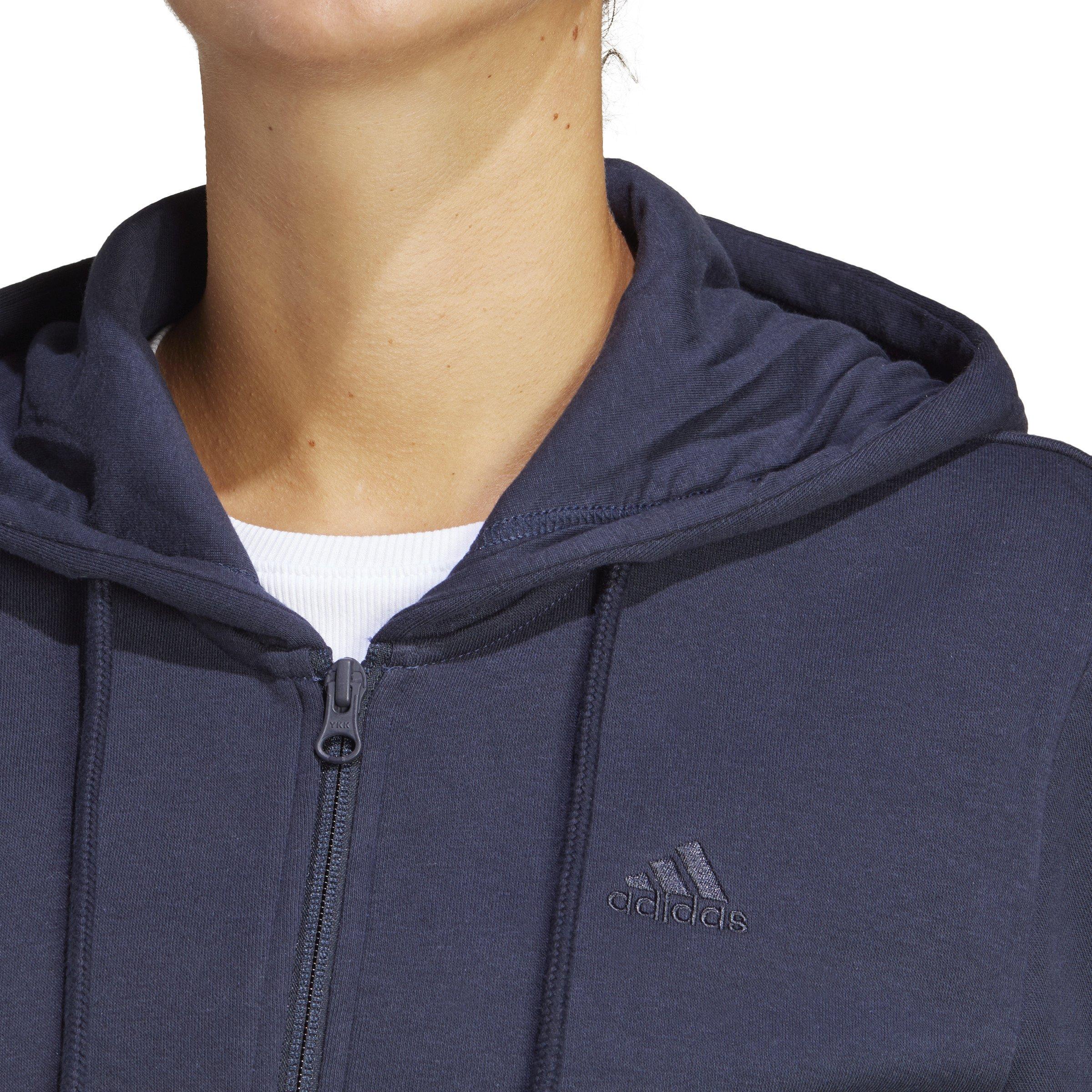 adidas Women\'s​ ALL​ SZN​ Gear Jacket-Navy Full-Zip | City Fleece​ Hibbett 