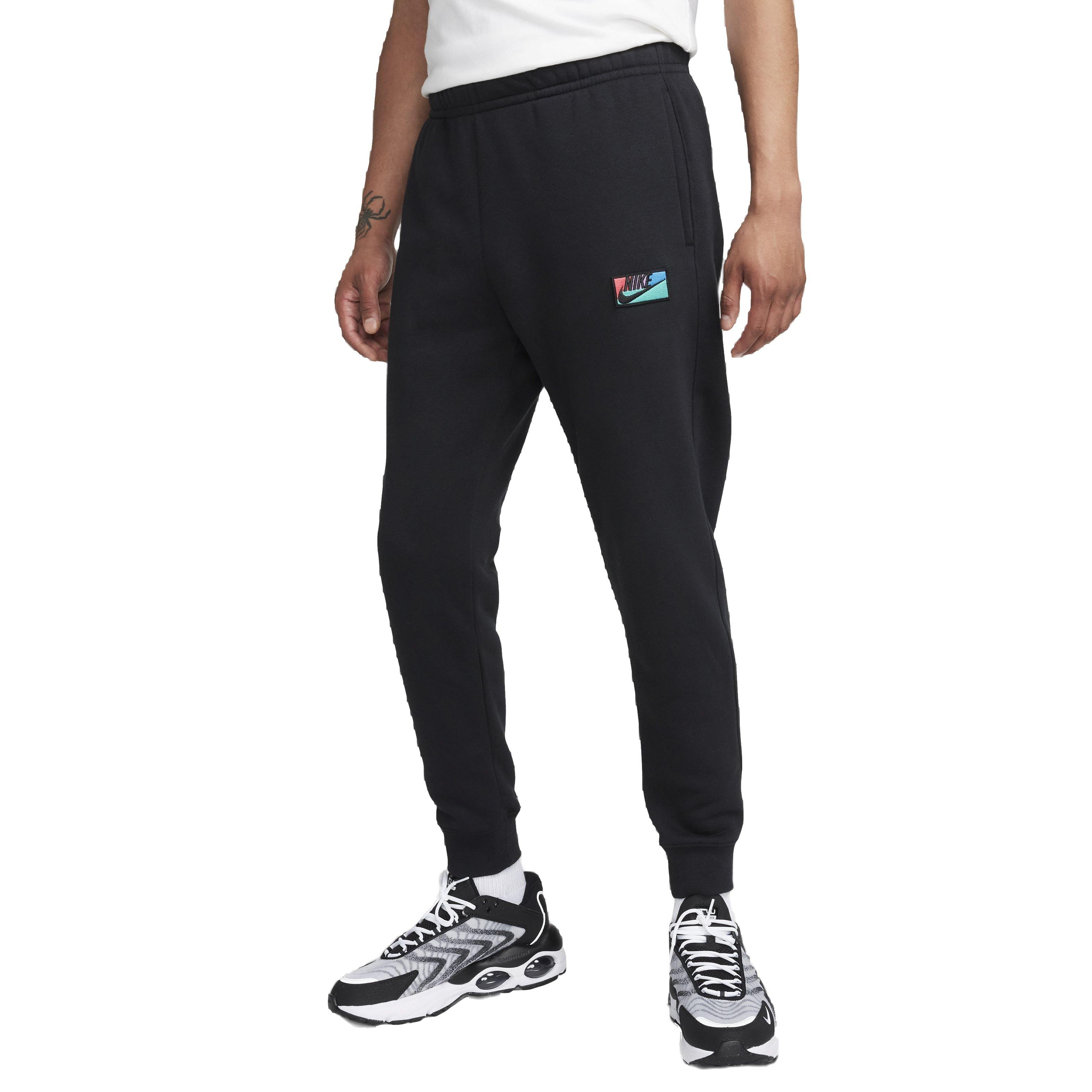 Nike Men's Club Brushed Patch Graphic Pants - BLACK Thumbnail View 1