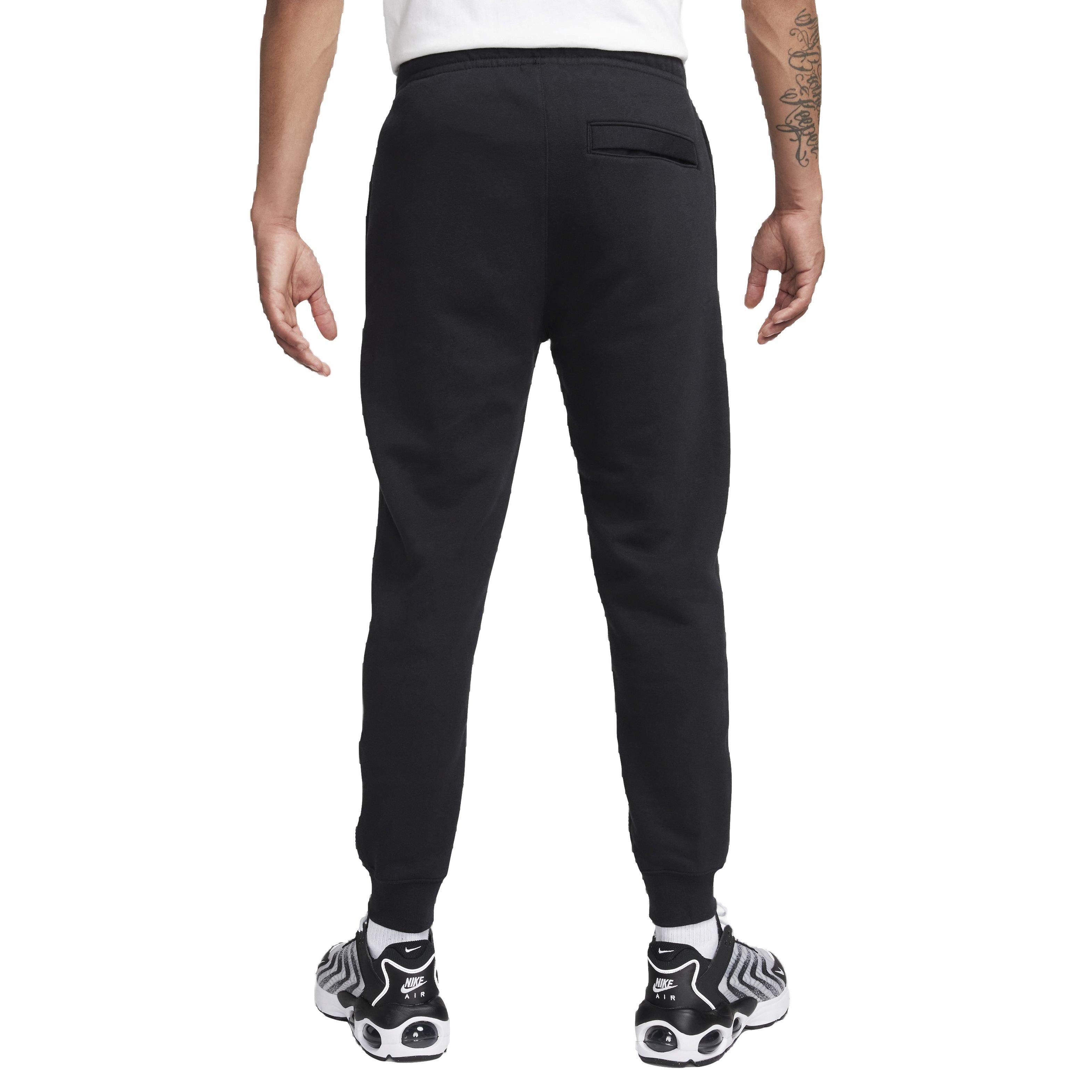Nike Men's Club Brushed Patch Graphic Pants - BLACK Thumbnail View 2