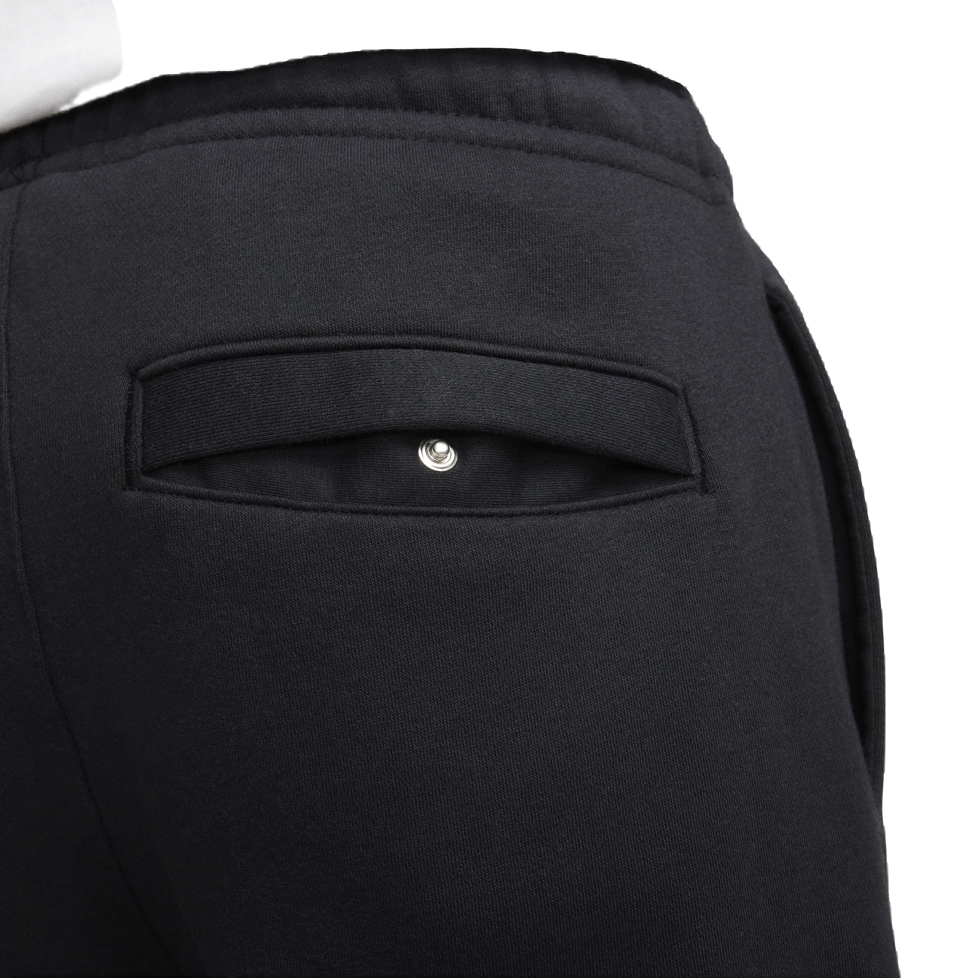 Nike Men's Club Brushed Patch Graphic Pants - BLACK Thumbnail View 6