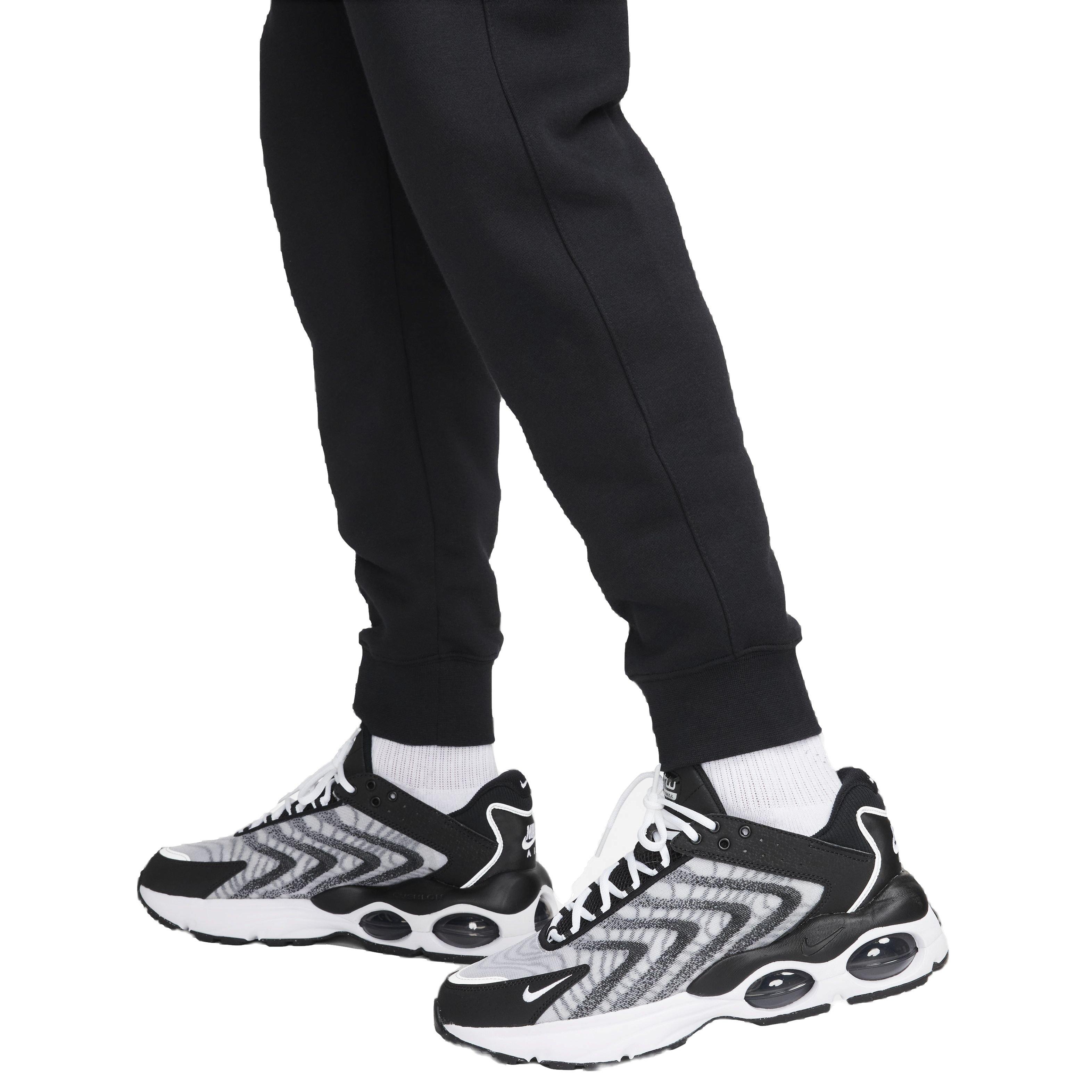 Nike Men's Club Brushed Patch Graphic Pants - BLACK Thumbnail View 7