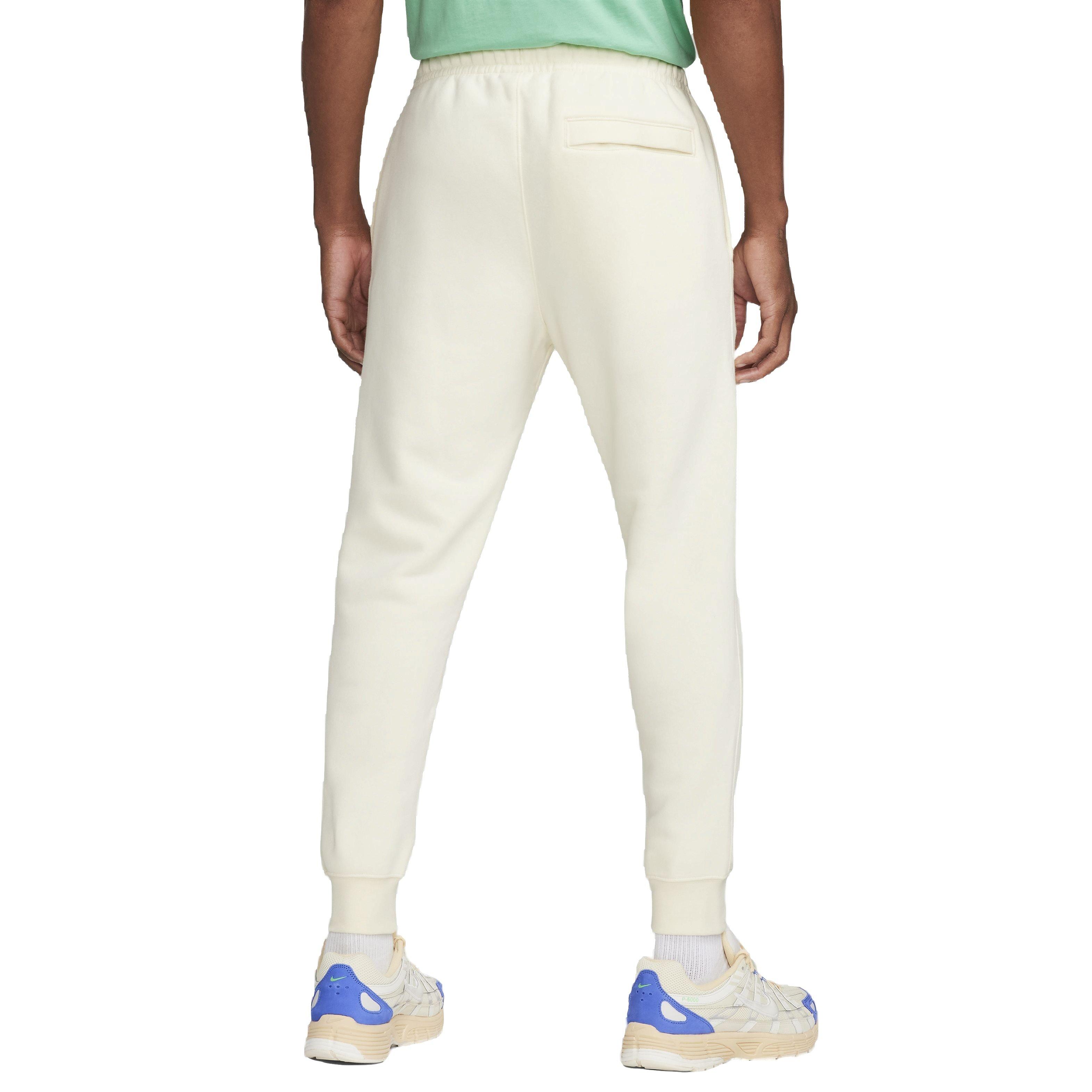 Nike Men's Club Brushed Patch Graphic Pants - WHITE Thumbnail View 2