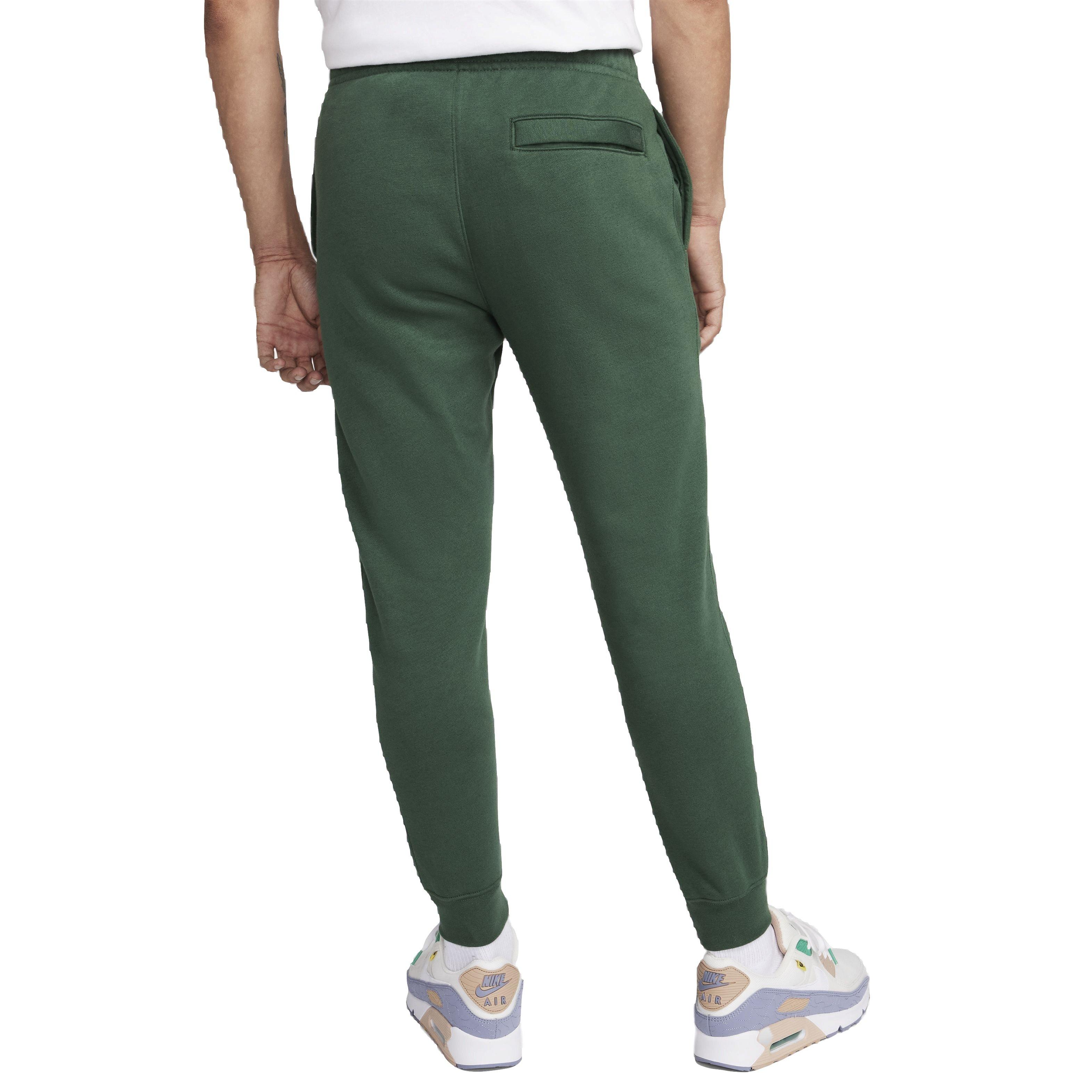 Nike Men's Club Brushed Patch Graphic Pants - GREEN Thumbnail View 2
