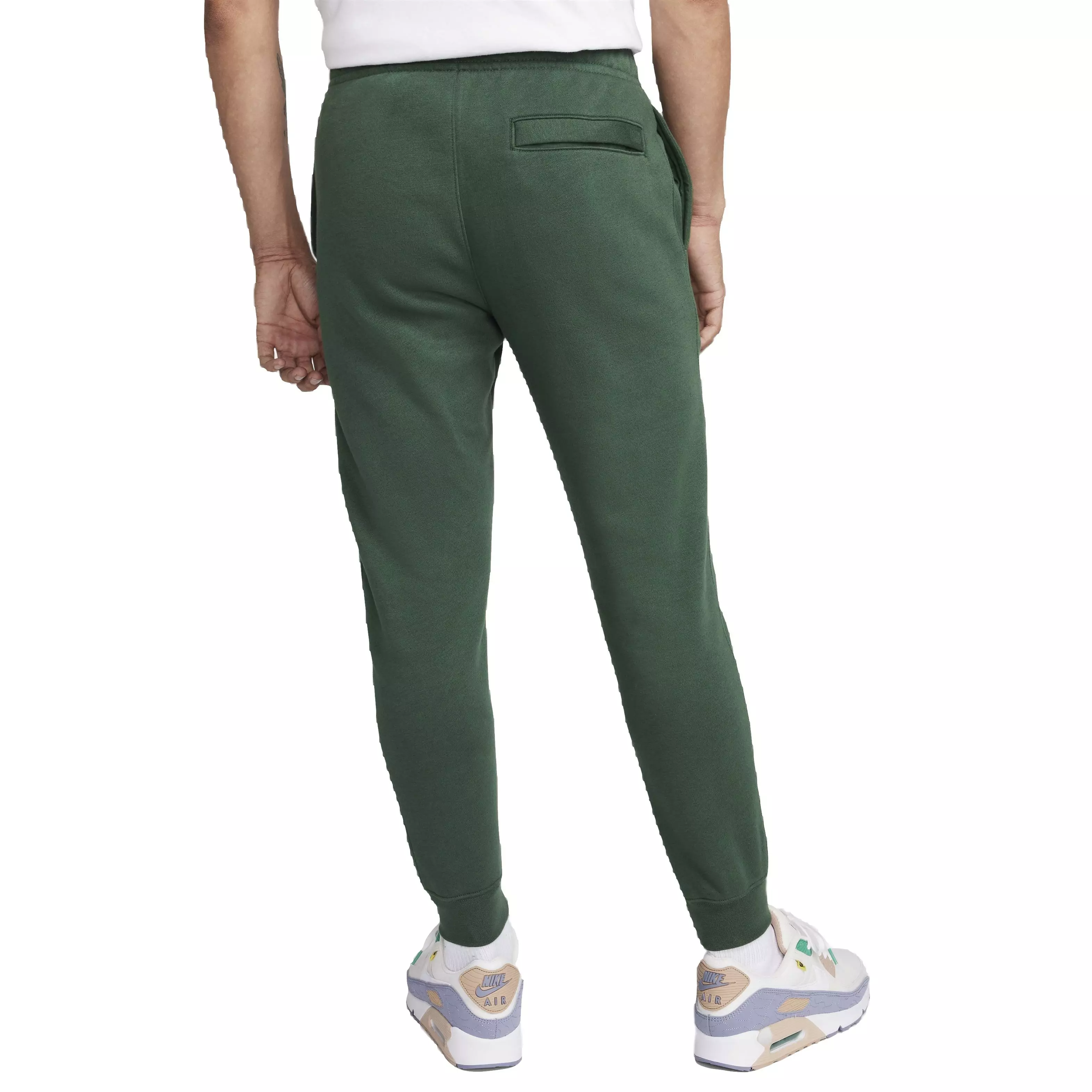 Nike Men's Club Brushed Patch Graphic Pants - GREEN