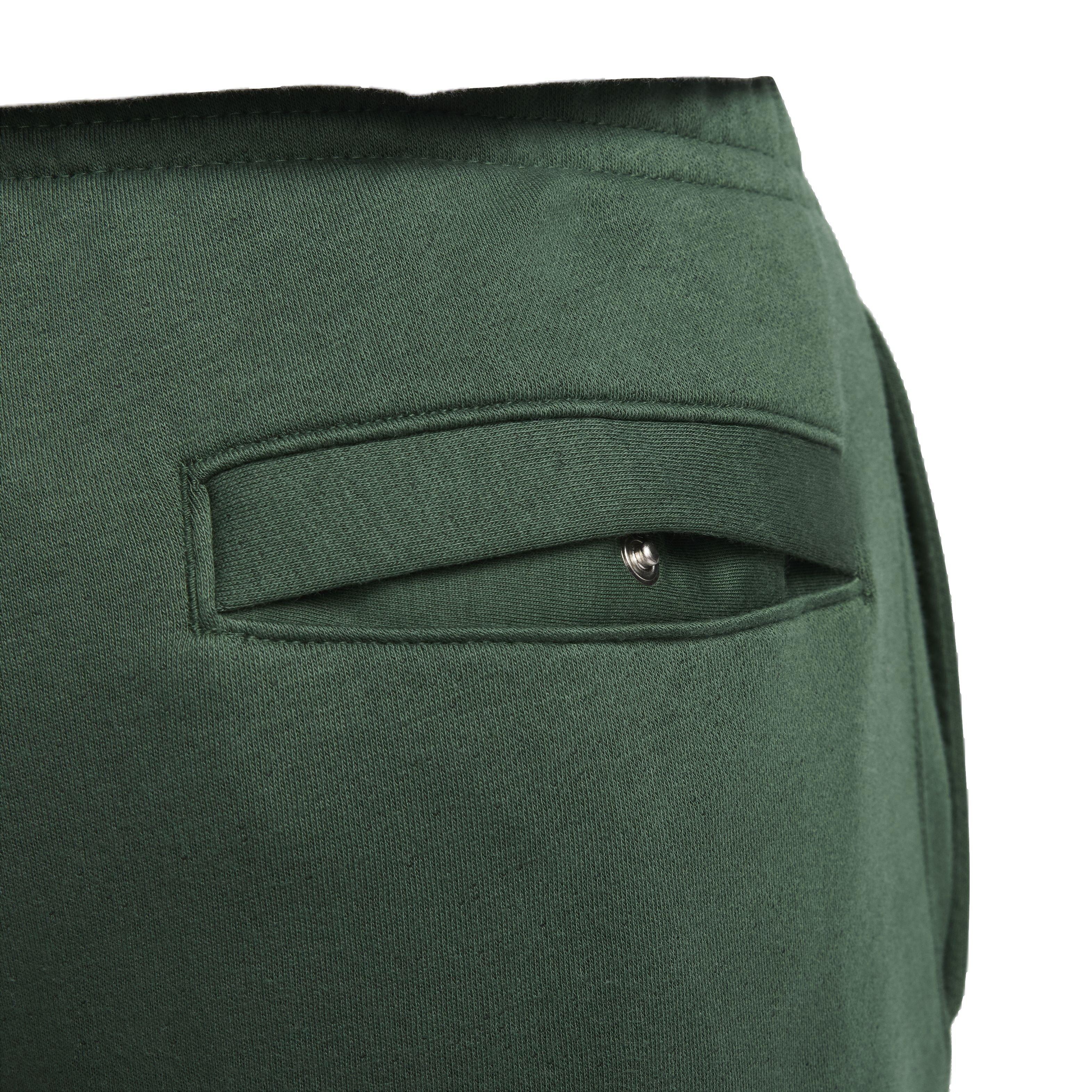 Nike Men's Club Brushed Patch Graphic Pants - GREEN Thumbnail View 5