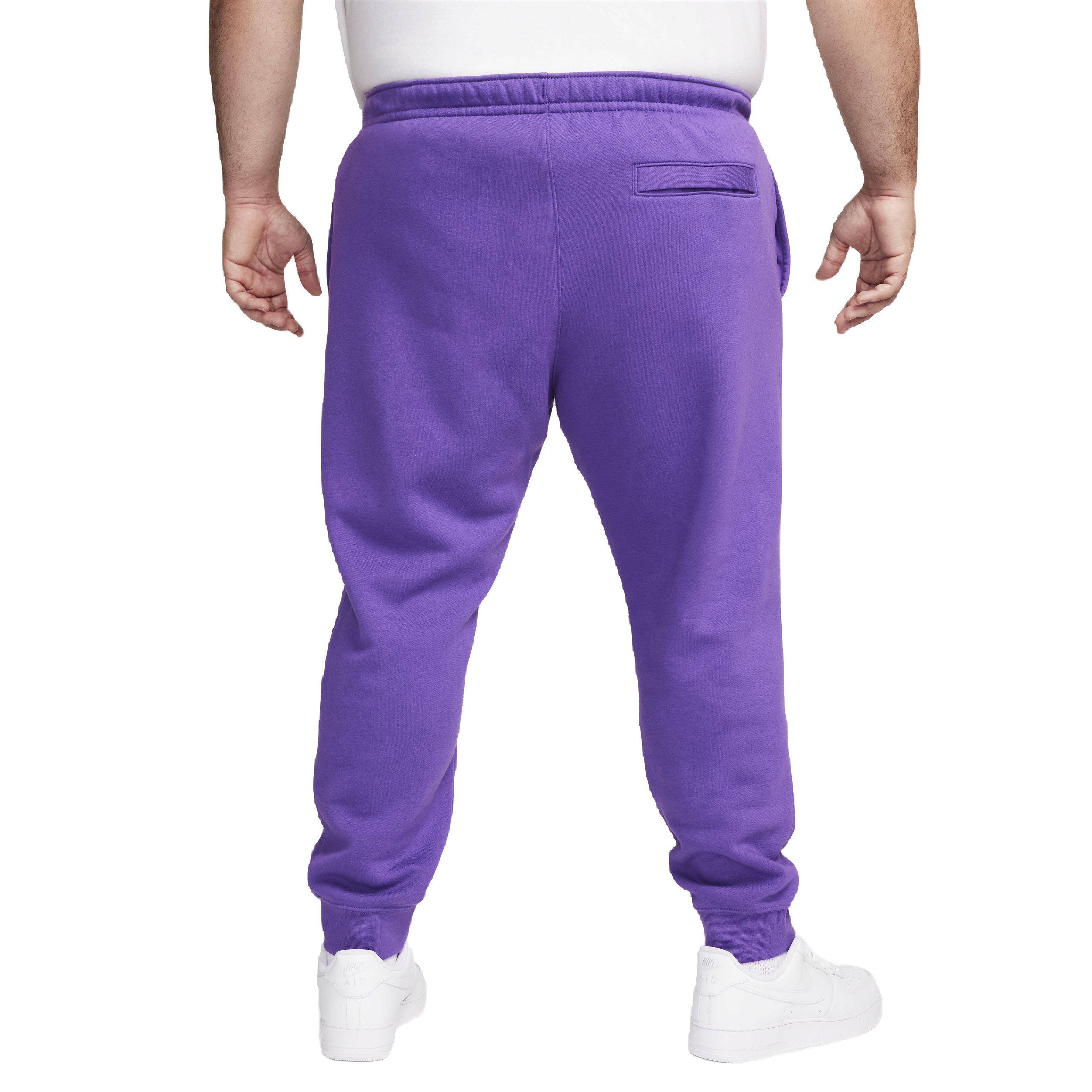 Nike Men's Club Brushed Patch Graphic Pants - PURPLE Thumbnail View 2