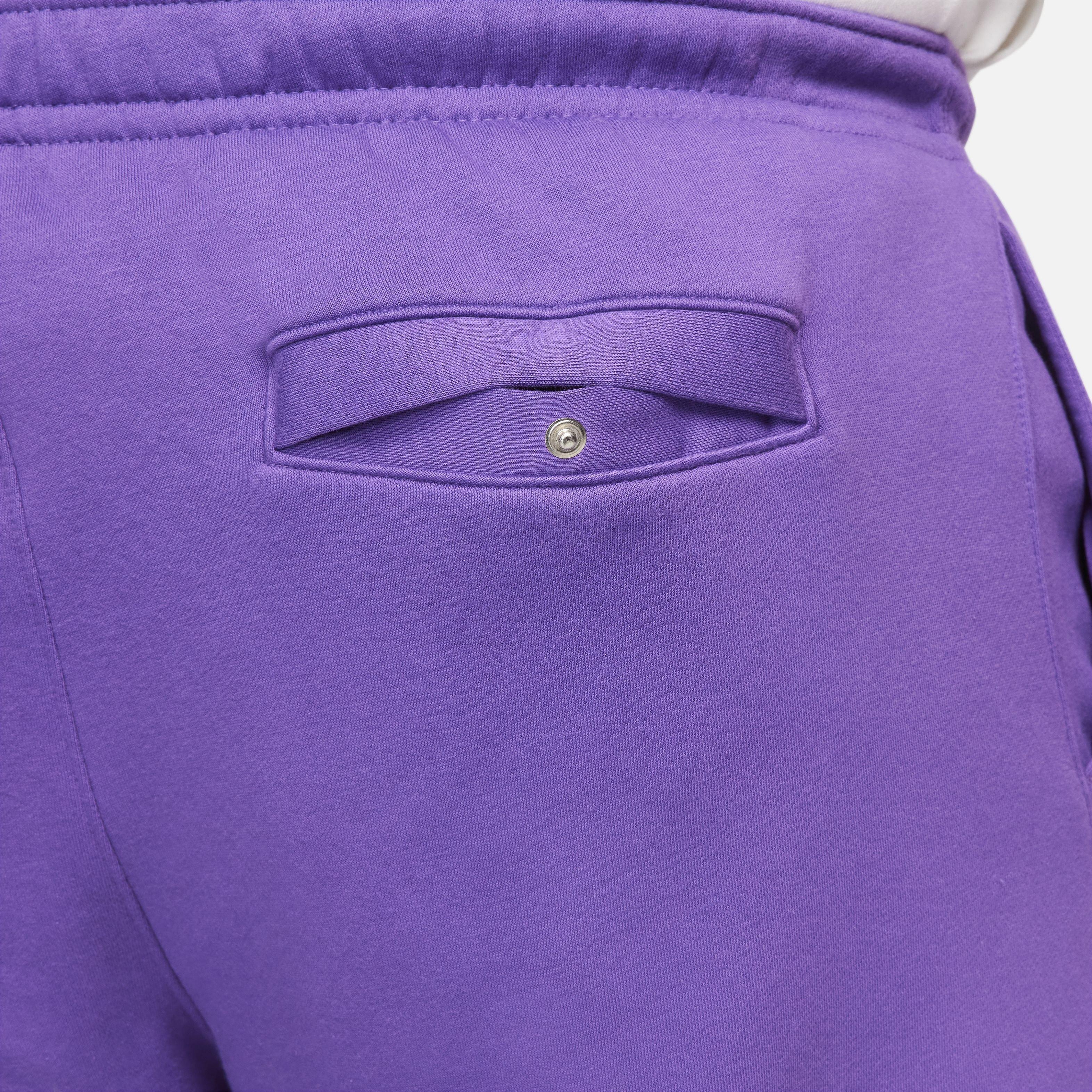Nike Men's Club Brushed Patch Graphic Pants - PURPLE Thumbnail View 6