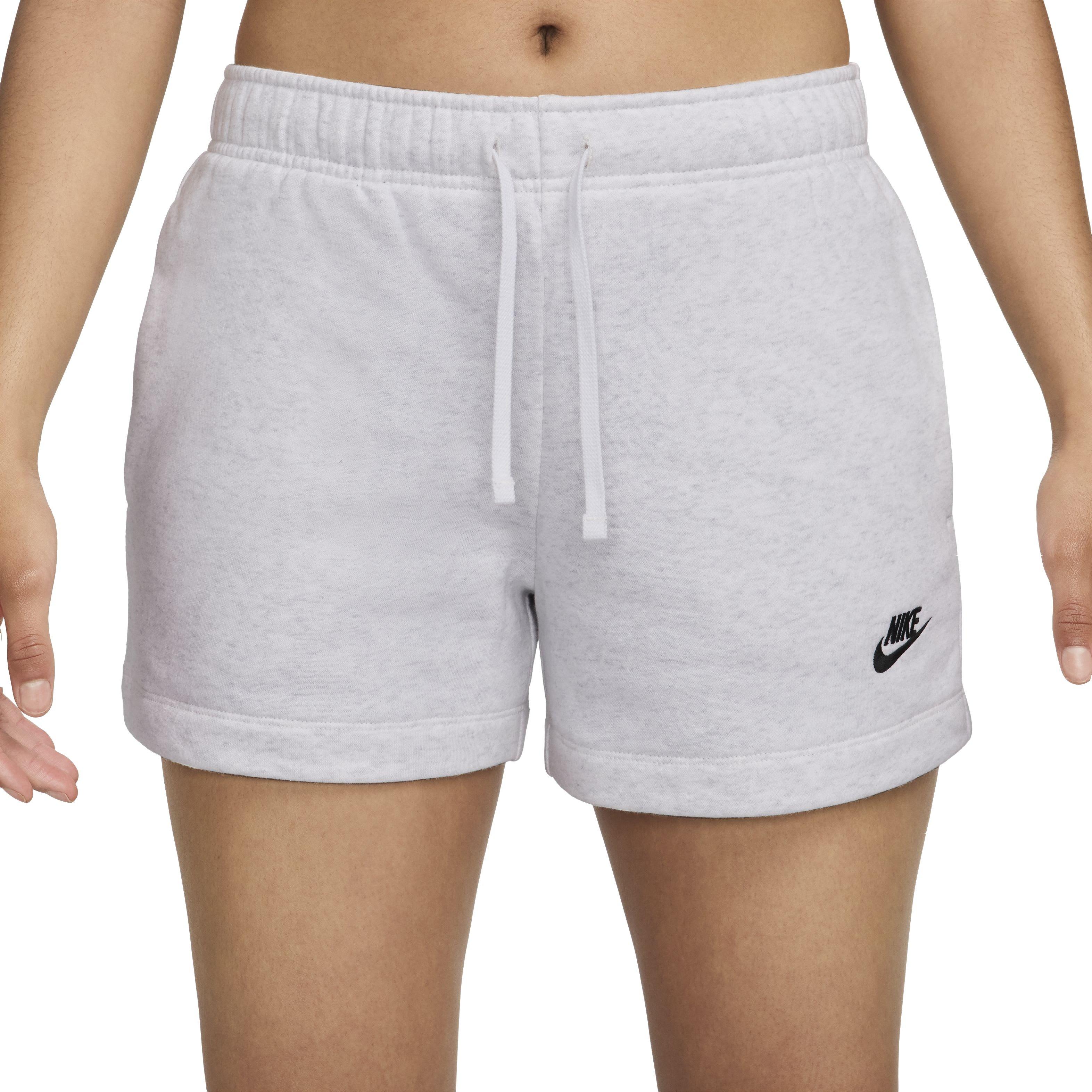 Nike Women's Sportswear Club Fleece Mid-Rise Relaxed Shorts - GREY Thumbnail View 1