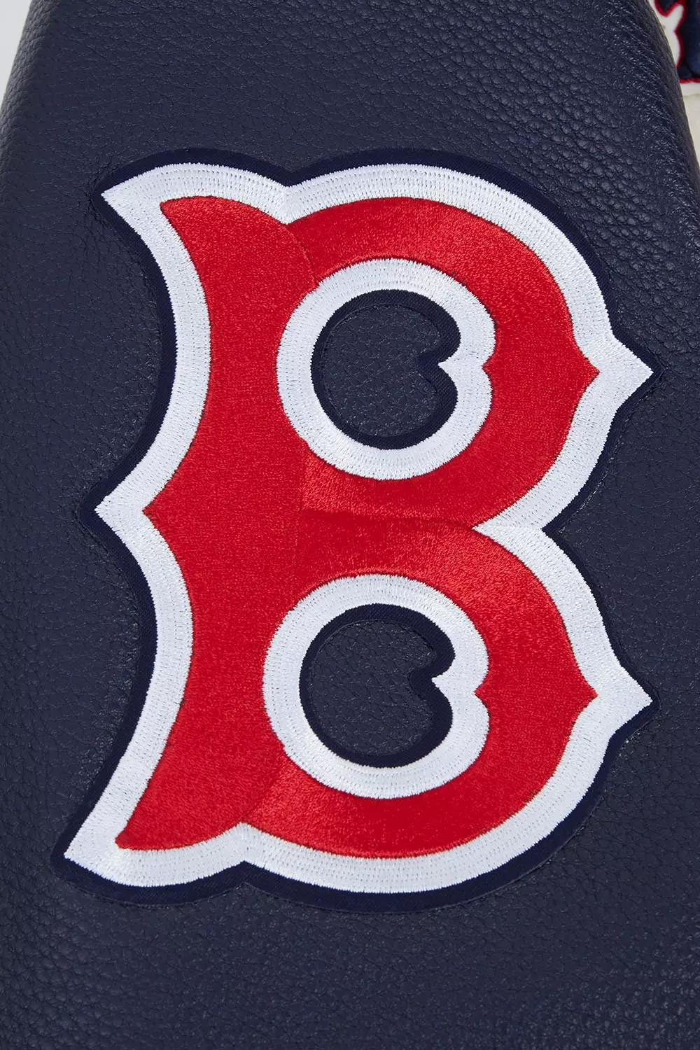 Pro Standard Men's MLB Boston Red Sox Retro Classic Rip Wool Varsity Jacket - EGGSHELL/NAVY