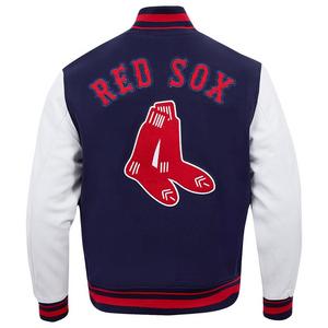 Pro Standard Men's MLB Boston Red Sox Retro Classic Rip Wool Varsity Jacket