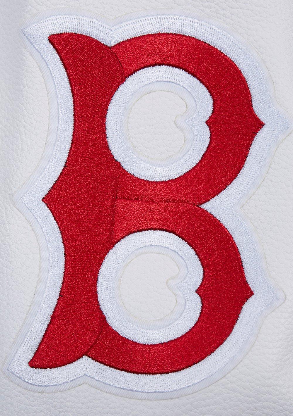 Pro Standard Men's MLB Boston Red Sox Retro Classic Rip Wool Varsity Jacket - NAVY/RED Thumbnail View 8