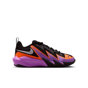 Nike S.T. Dynamite "Black/Bright Violet/Total Orange/Silver" Grade School Boys' Basketball Shoe - BLACK/VIOLET/ORANGE/SILVER