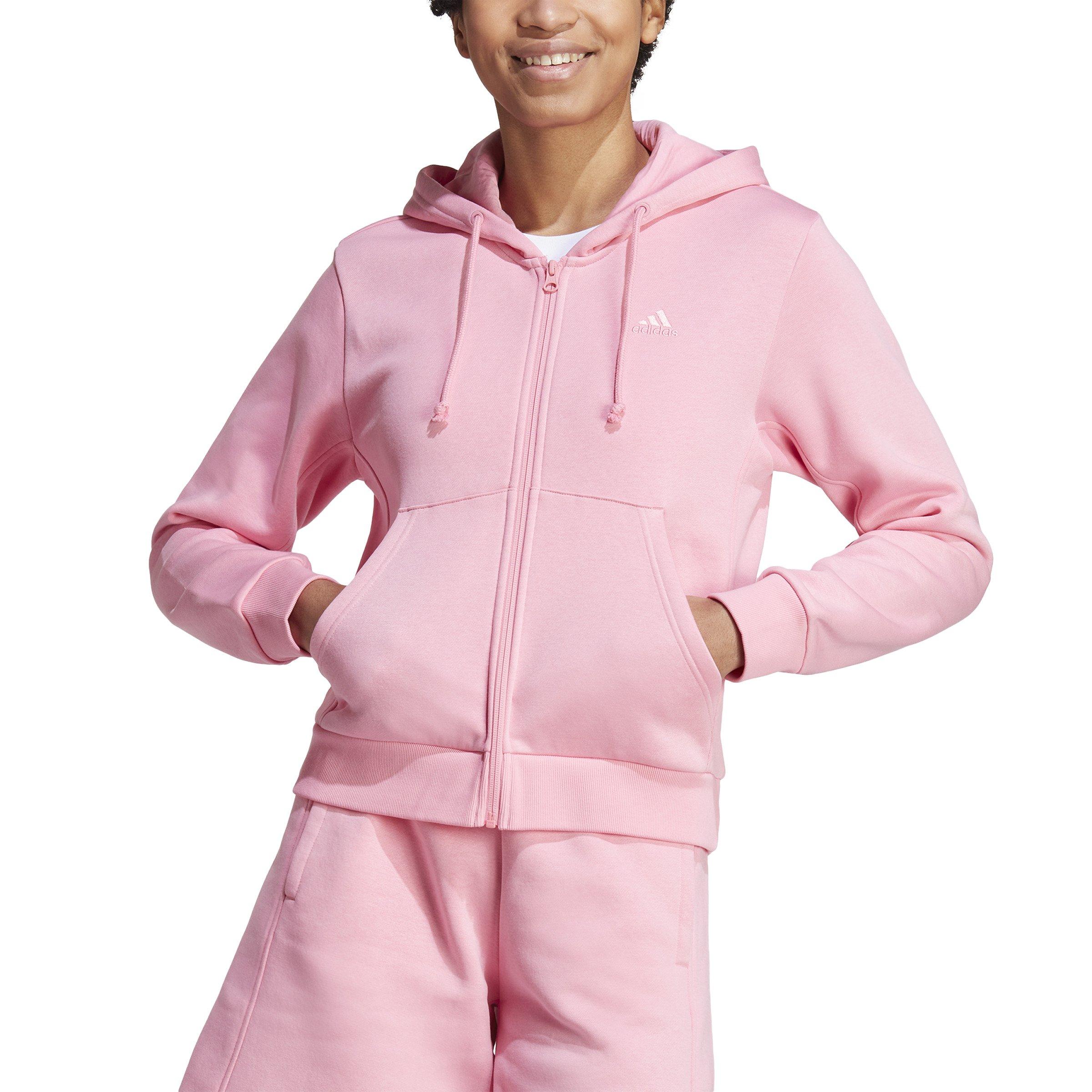 Women\'s​ - adidas City Gear SZN​ Full-Zip Jacket-Pink ALL​ Hibbett Fleece​ |