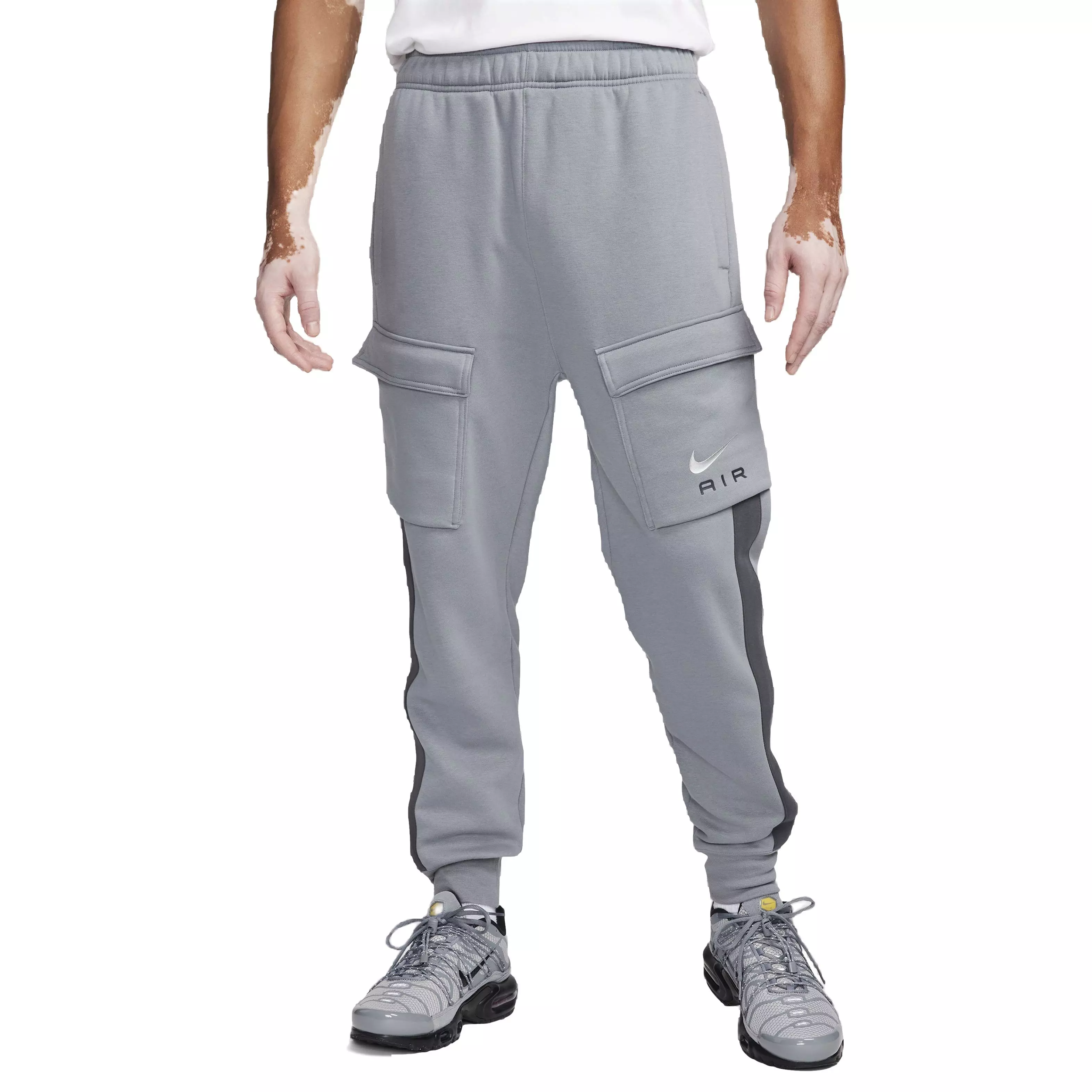 Nike Men's Air Sportswear SW Cargo Fleece Pants - GREY