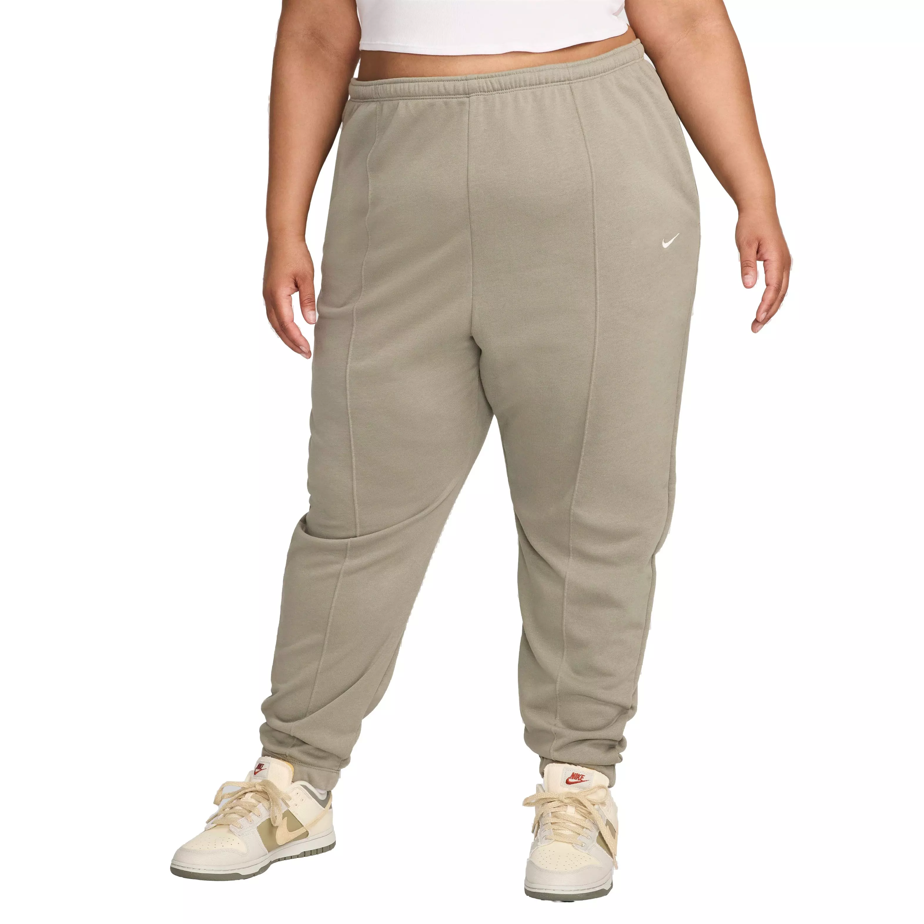 Nike Women's Sportswear Chill Terry Slim High-Rise French Terry Sweatpants - GREEN