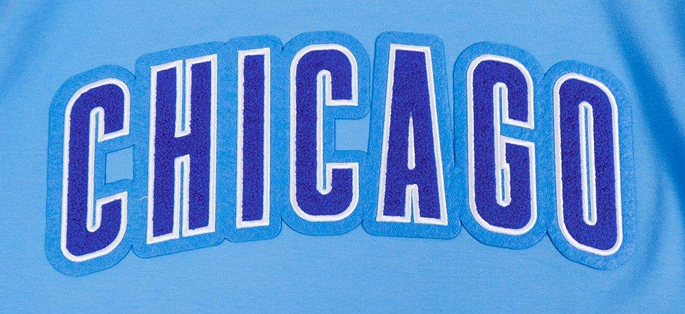 Pro Standard Men's MLB Chicago Cubs Classic Chenille Striped Sleeve Top - BLUE Thumbnail View 5