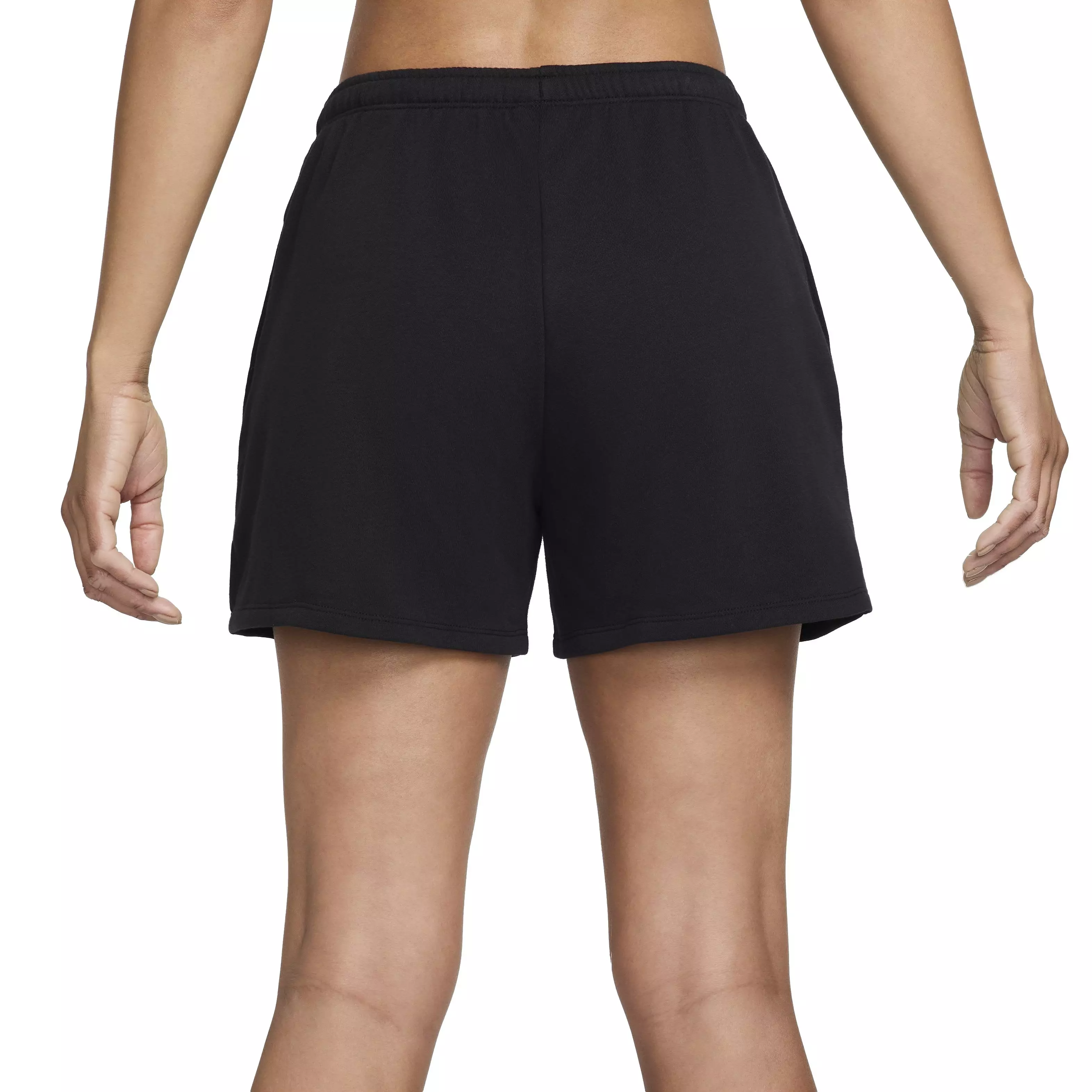 Nike Women's Sportswear Chill Terry Mid-Rise 4" French Terry Shorts - BLACK