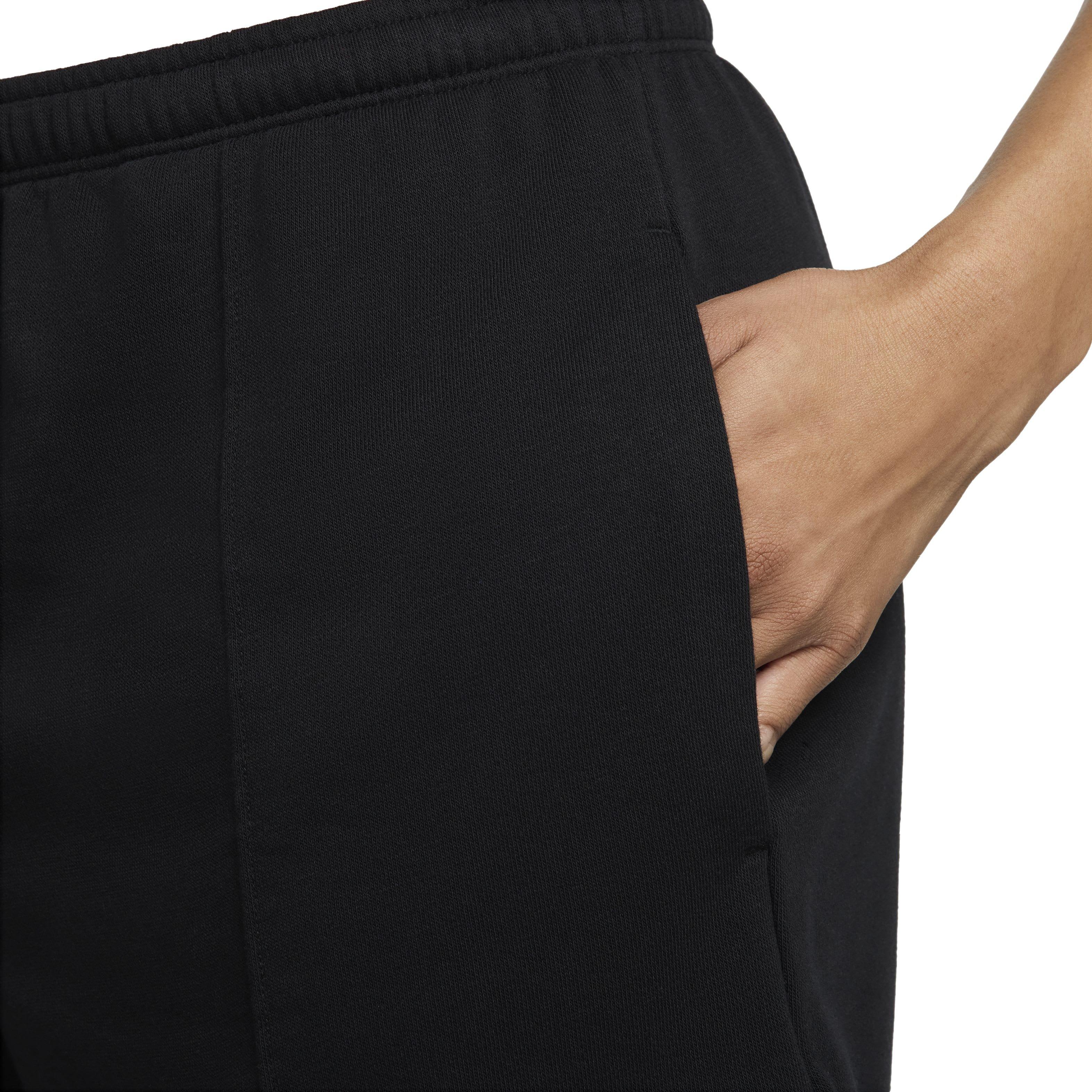 Nike Women's Sportswear Chill Terry Mid-Rise 4" French Terry Shorts - BLACK Thumbnail View 5