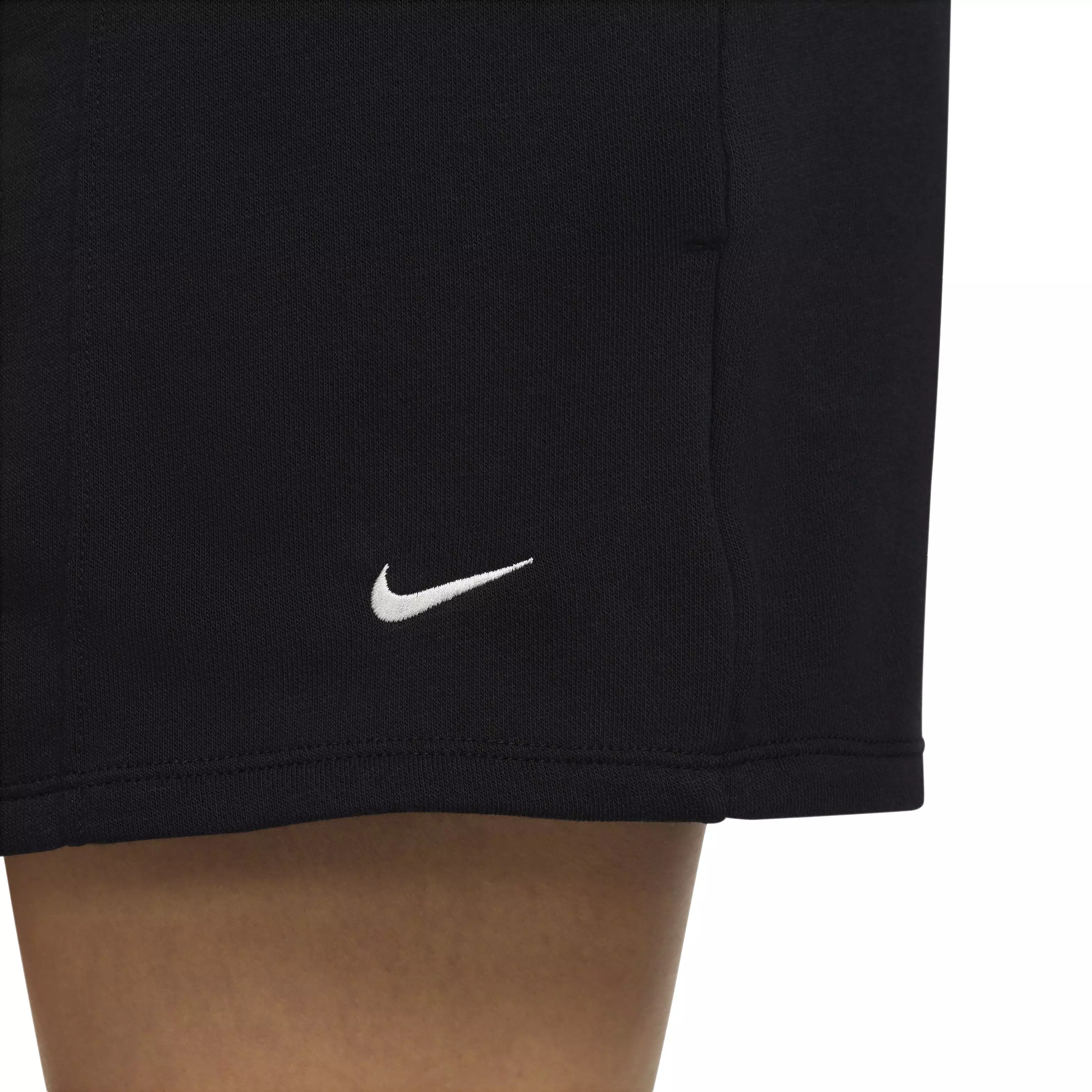 Nike Women's Sportswear Chill Terry Mid-Rise 4" French Terry Shorts - BLACK