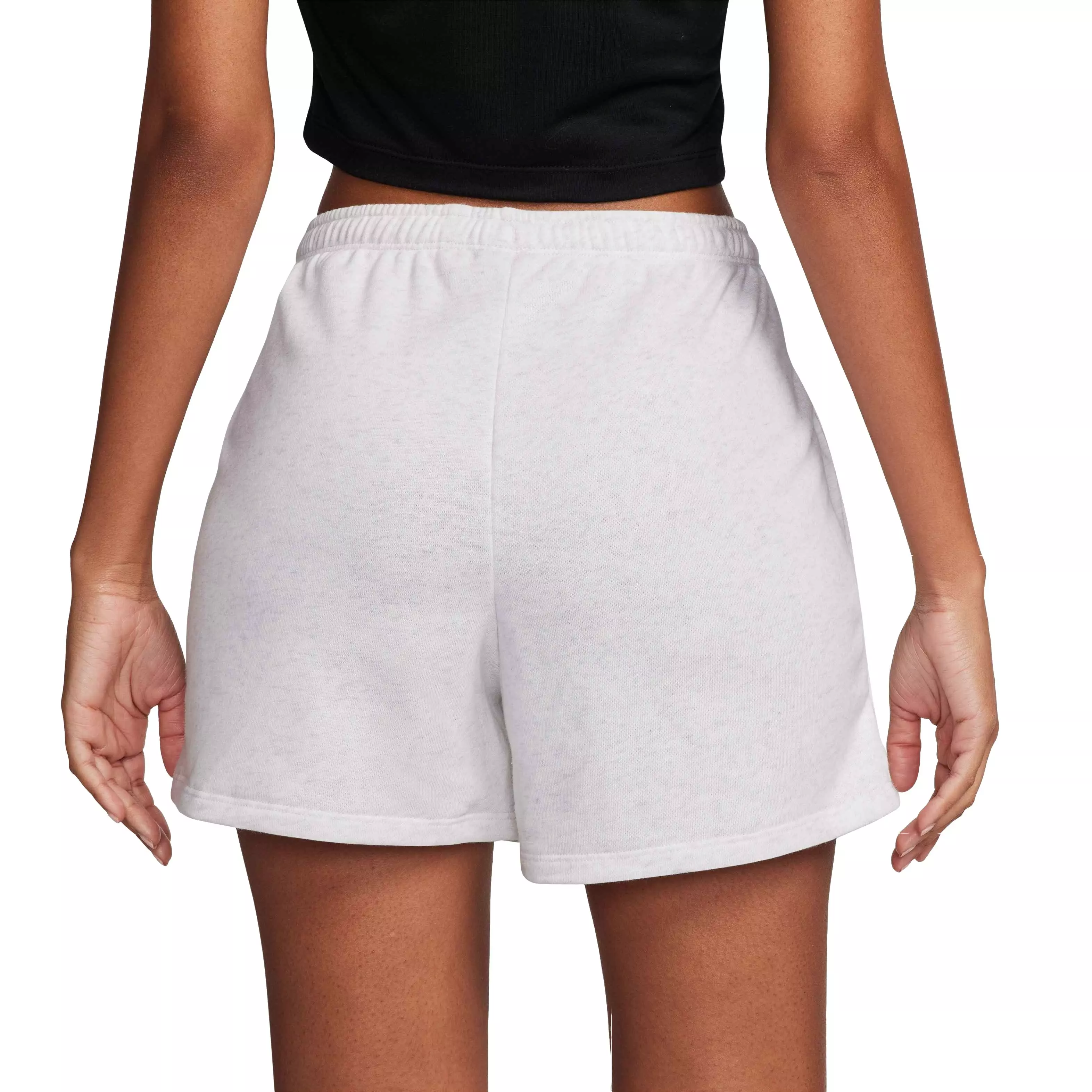 Nike Women's Sportswear Chill Terry Mid-Rise 4" French Terry Shorts - LT BROWN