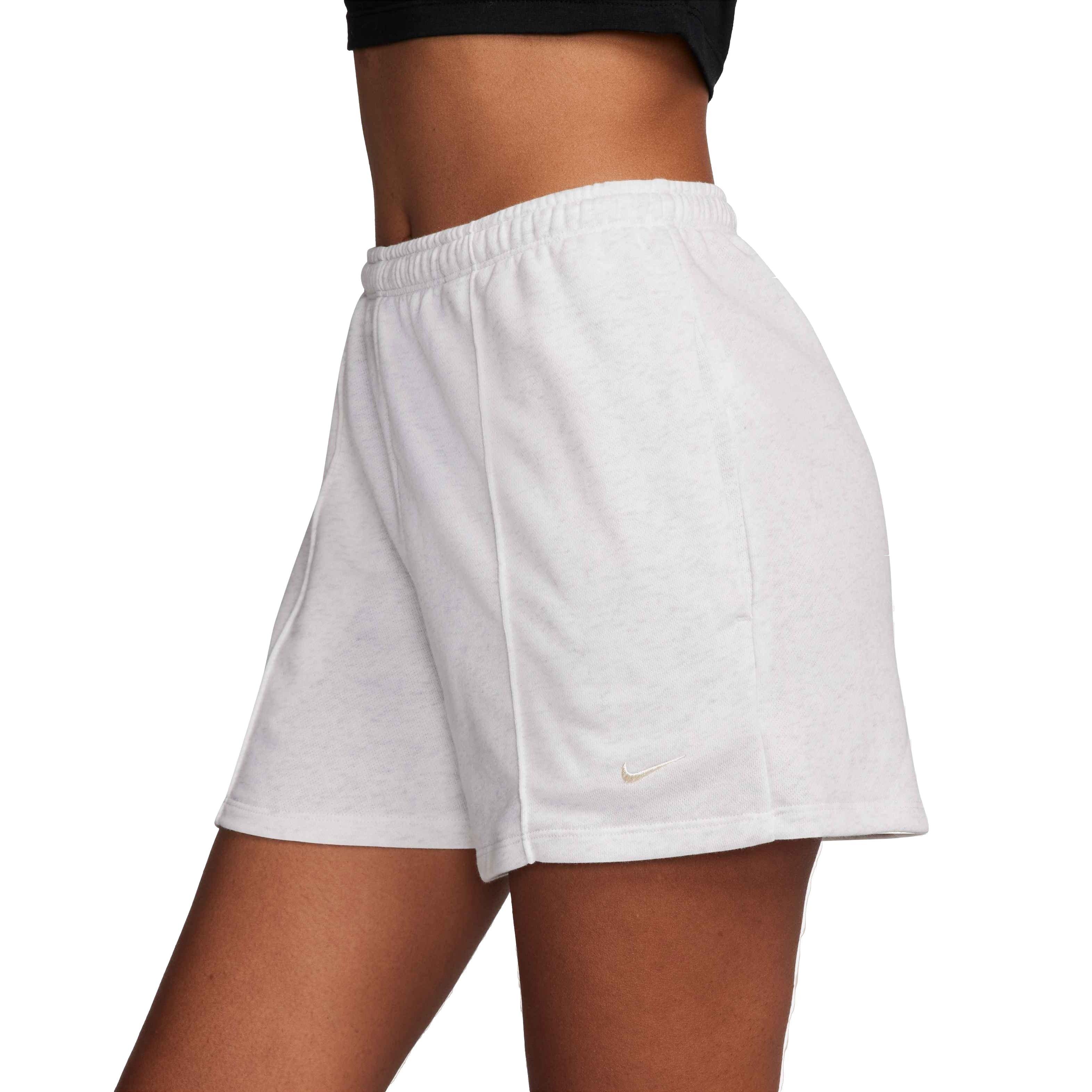 Nike Women's Sportswear Chill Terry Mid-Rise 4" French Terry Shorts - LT BROWN Thumbnail View 3