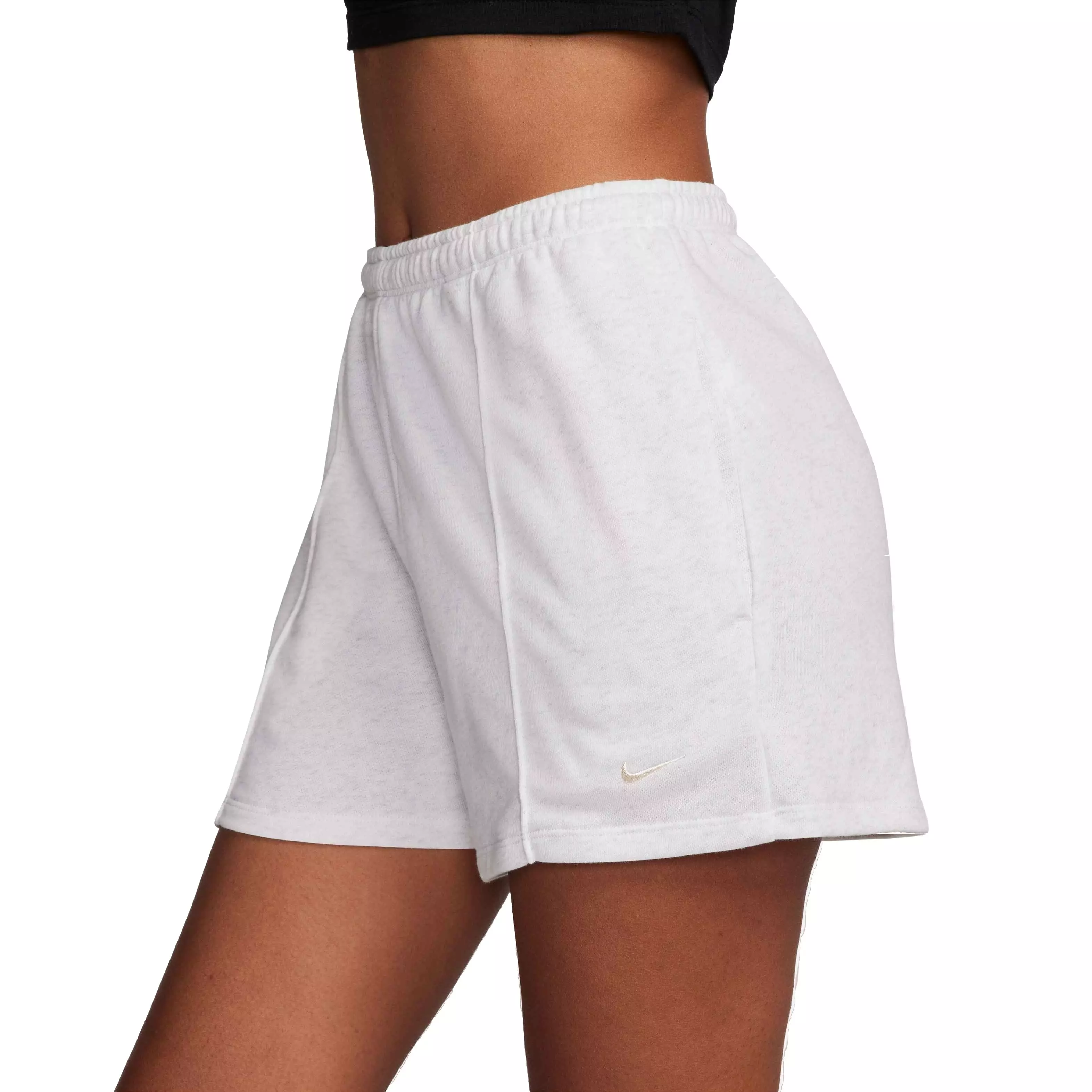 Nike Women's Sportswear Chill Terry Mid-Rise 4" French Terry Shorts - LT BROWN