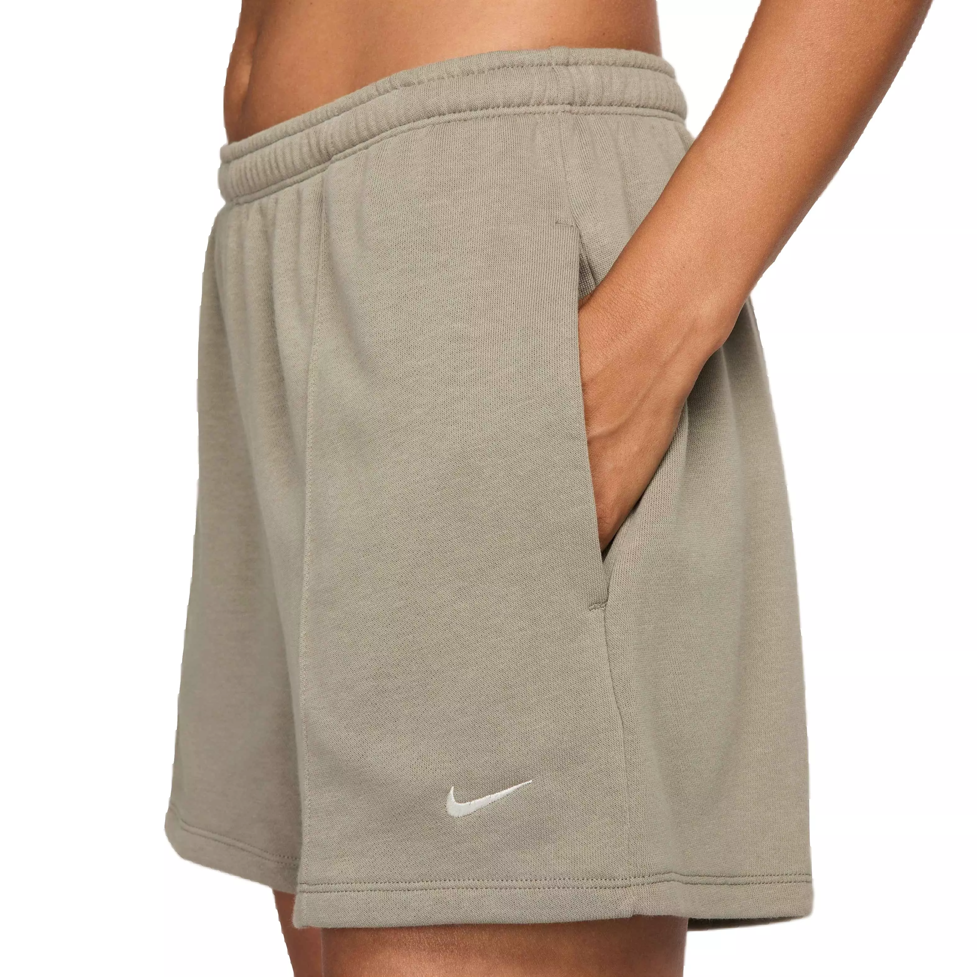 Nike Women's Sportswear Chill Terry Mid-Rise 4" French Terry Shorts - LT ARMY GREEN