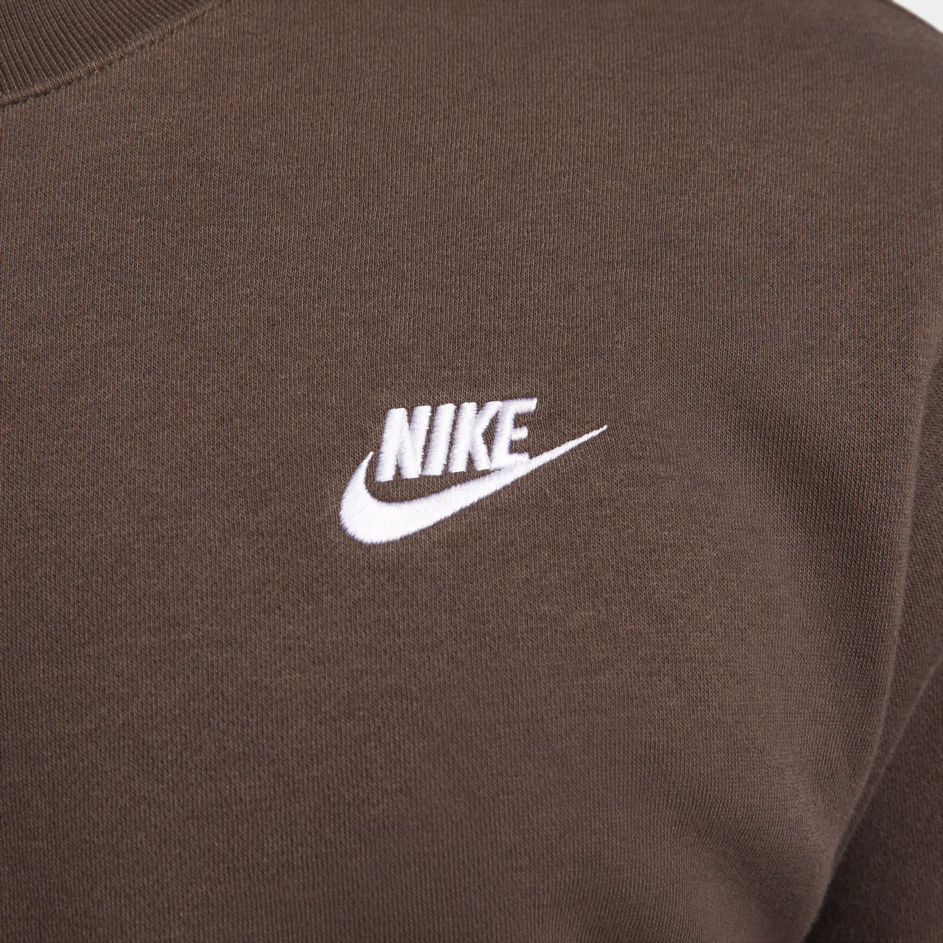 Nike Men's Sportswear Club Fleece BB Crew Sweatshirt - BROWN