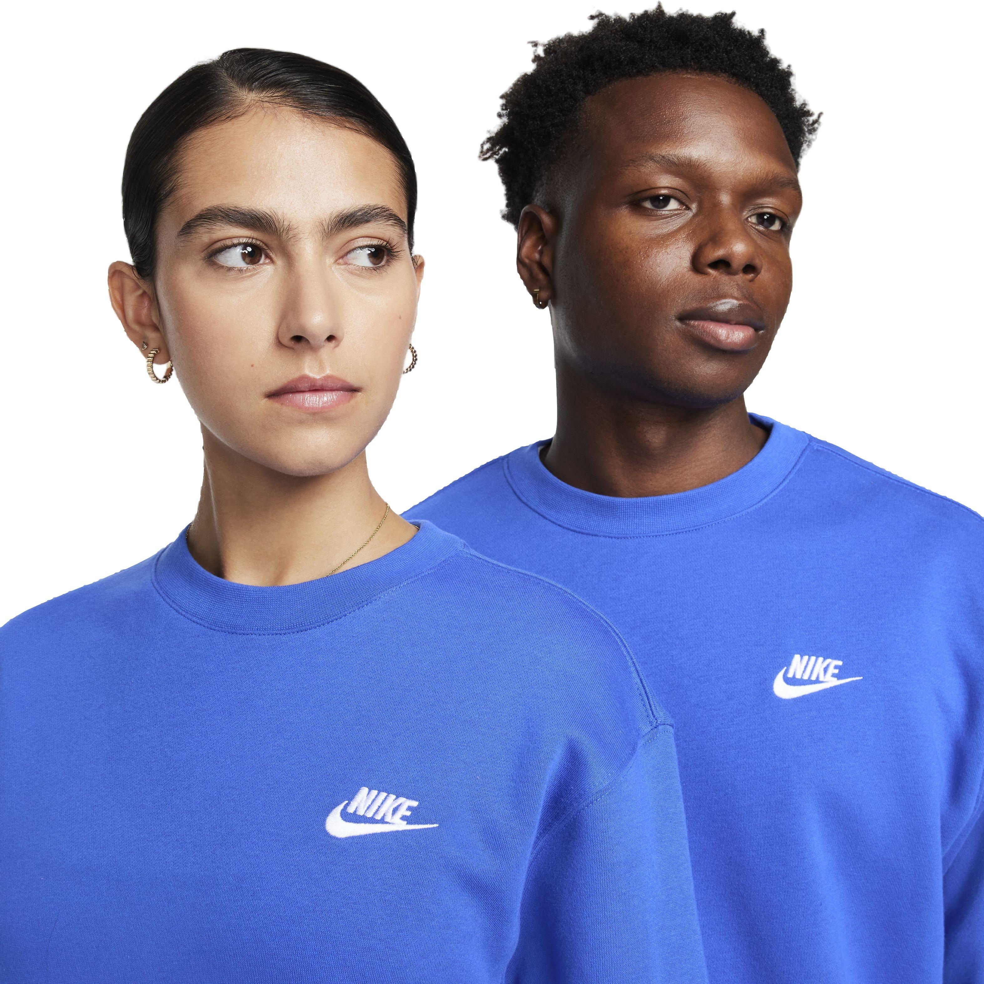 Nike Men's Sportswear Club Fleece BB Crew Sweatshirt - ROYAL Thumbnail View 3