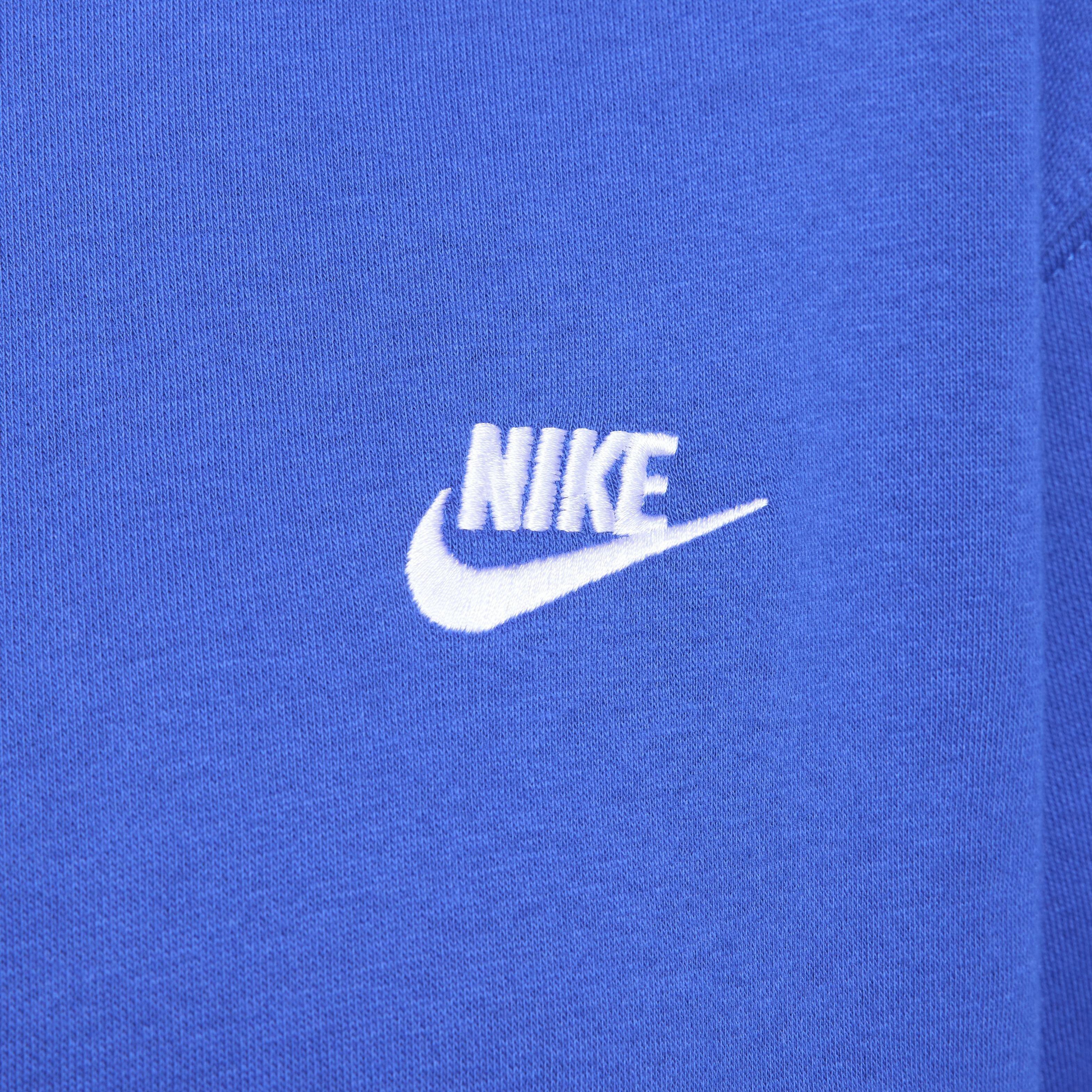Nike Men's Sportswear Club Fleece BB Crew Sweatshirt - ROYAL Thumbnail View 4