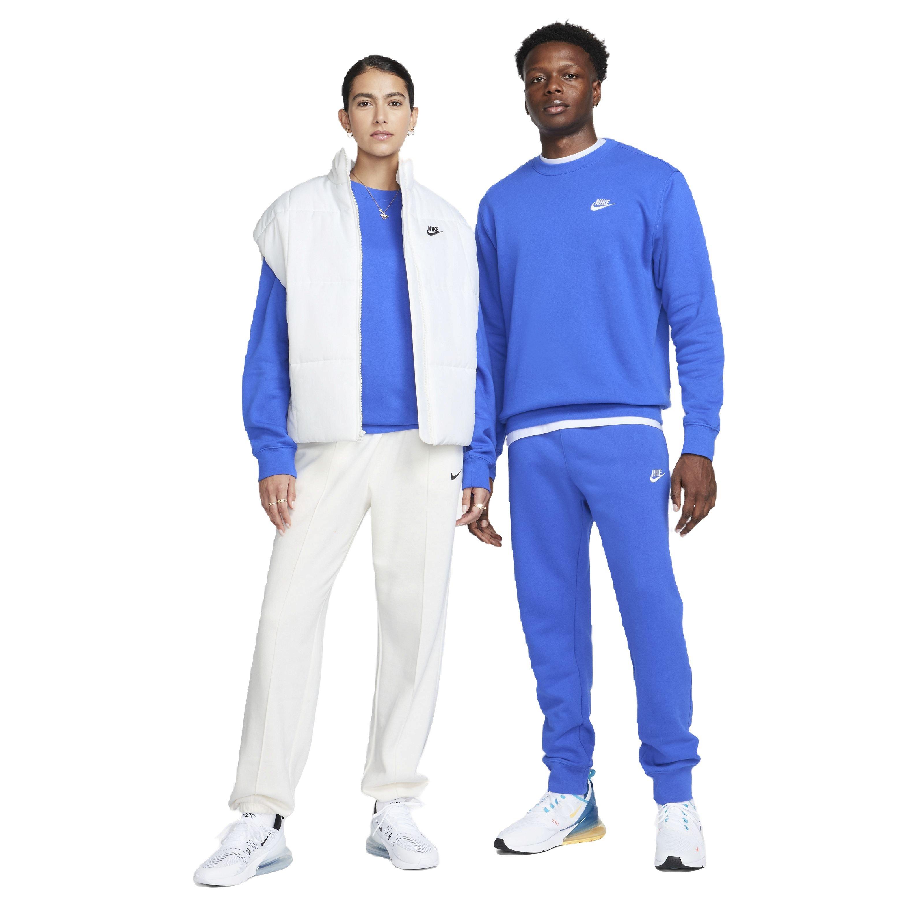 Nike Men's Sportswear Club Fleece BB Crew Sweatshirt - ROYAL Thumbnail View 5