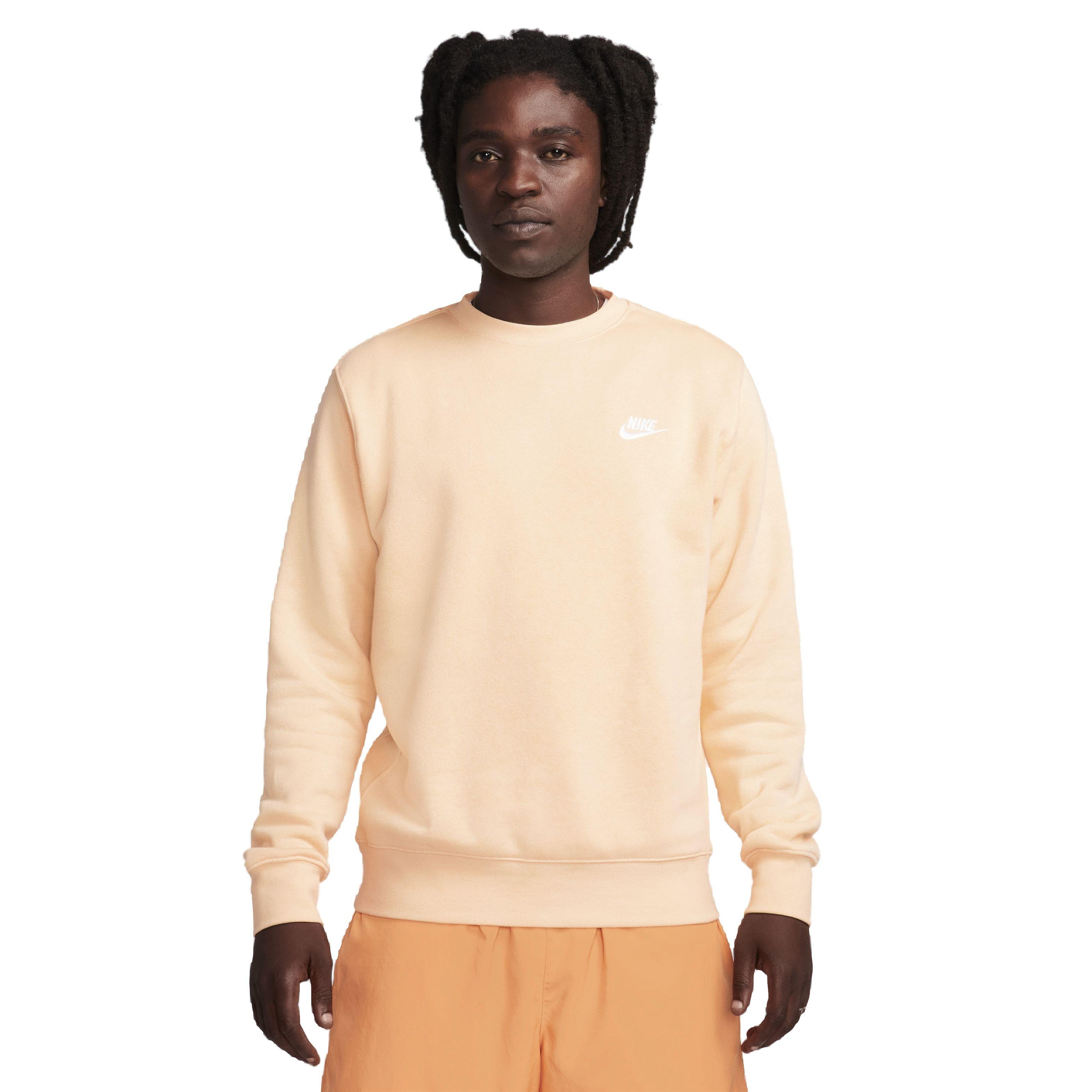 Nike Men's Sportswear Club Fleece BB Crew Sweatshirt - ORANGE Thumbnail View 1