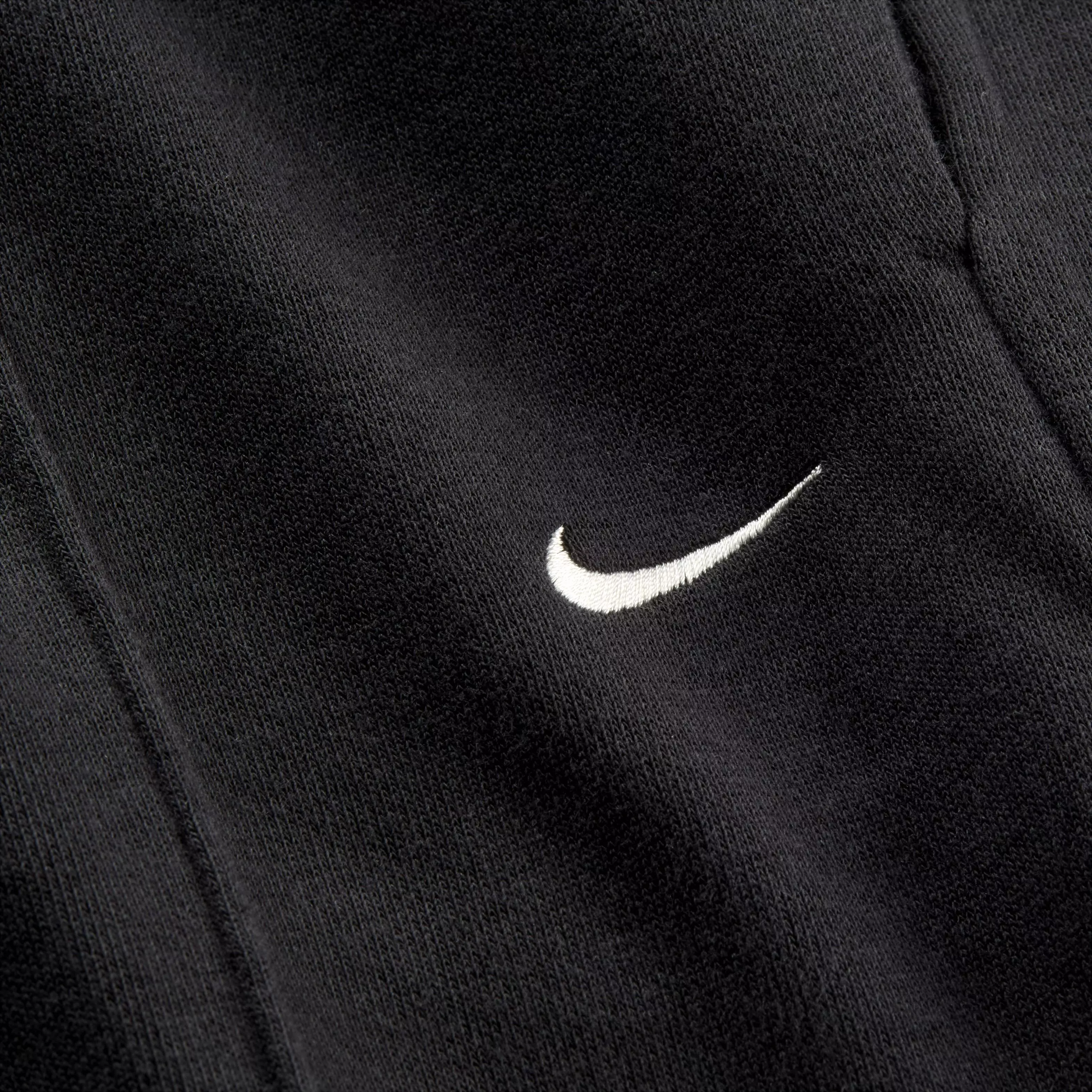 Nike Women's Sportswear Chill Terry Mid-Rise French Terry Open-Hem Sweatpants - BLACK