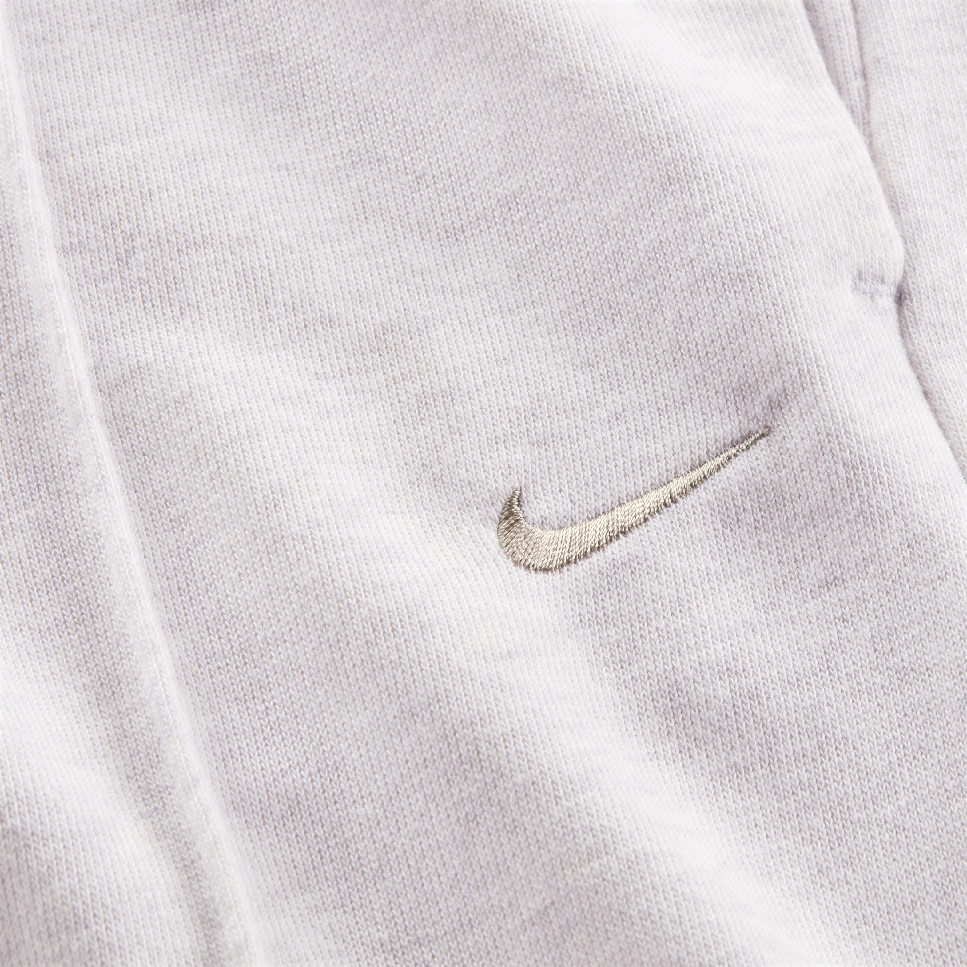 Nike Women's Sportswear Chill Terry Mid-Rise French Terry Open-Hem Sweatpants - WHITE Thumbnail View 6