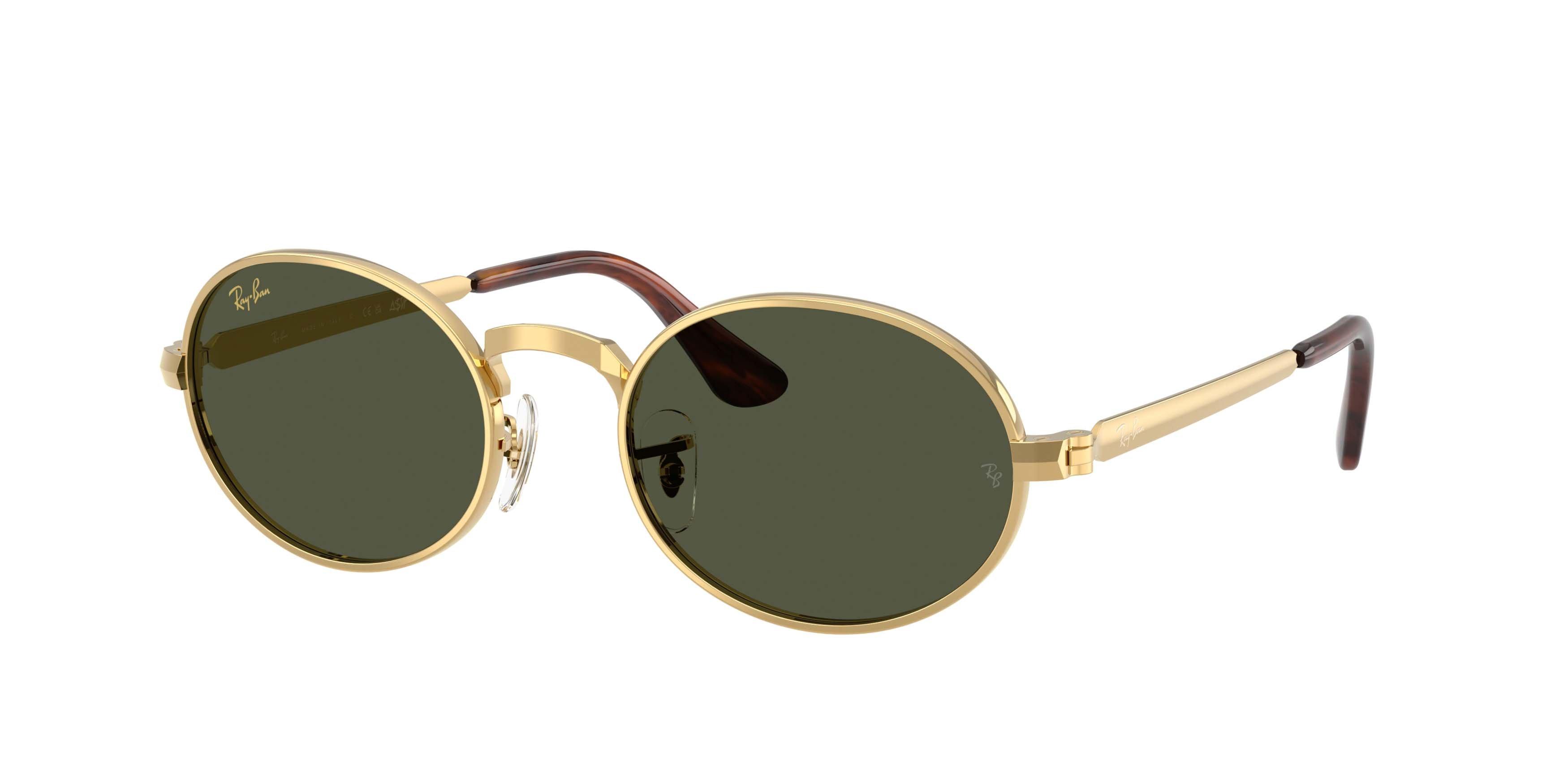 Ray-Ban RB3931 Oval Sunglasses Arista Gold | Hibbett display picture 2
