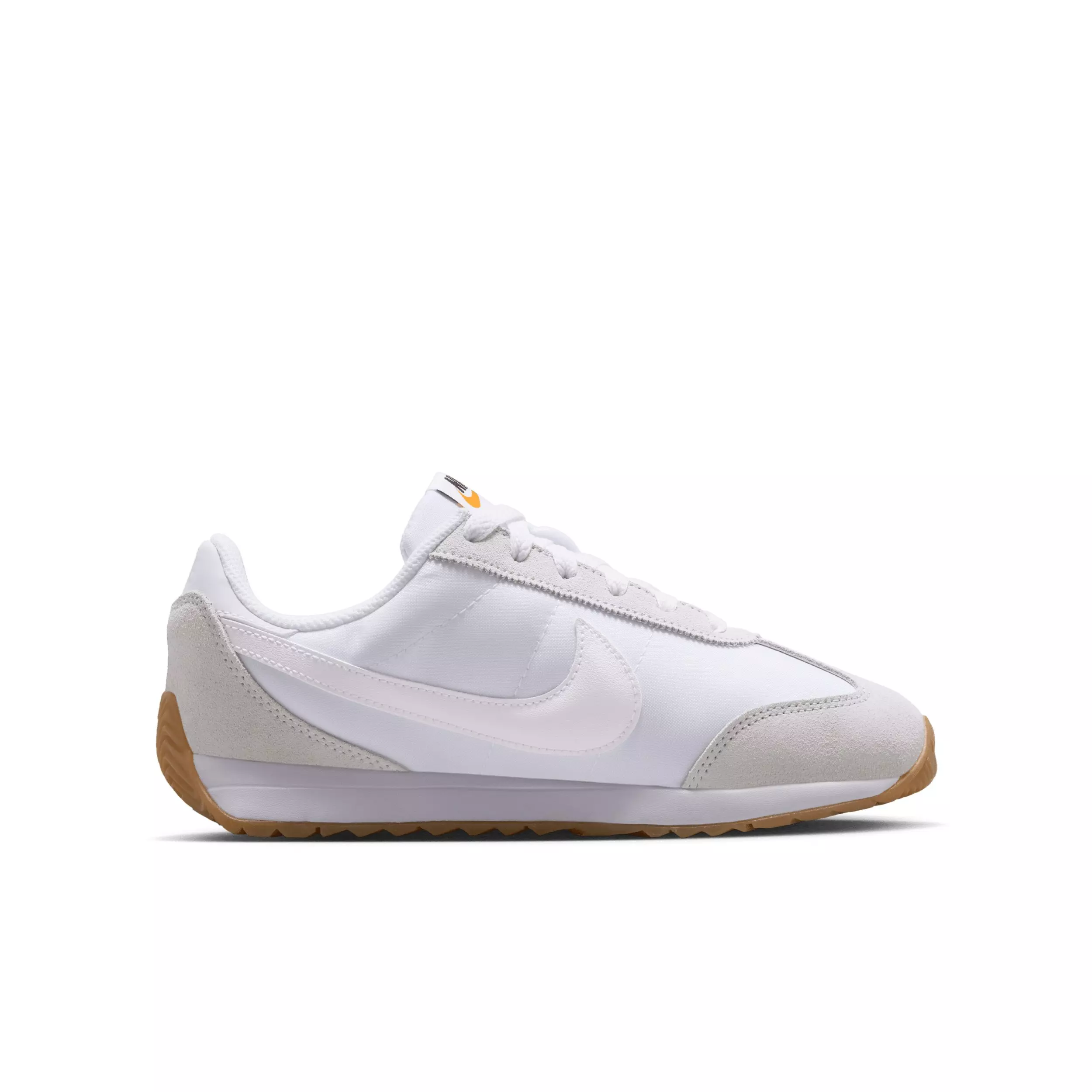Nike Pacific "White/Platinum Tint/Safety Orange/White" Grade School Boys' Shoe - WHITE/PLATINUM/ORANGE/WHITE