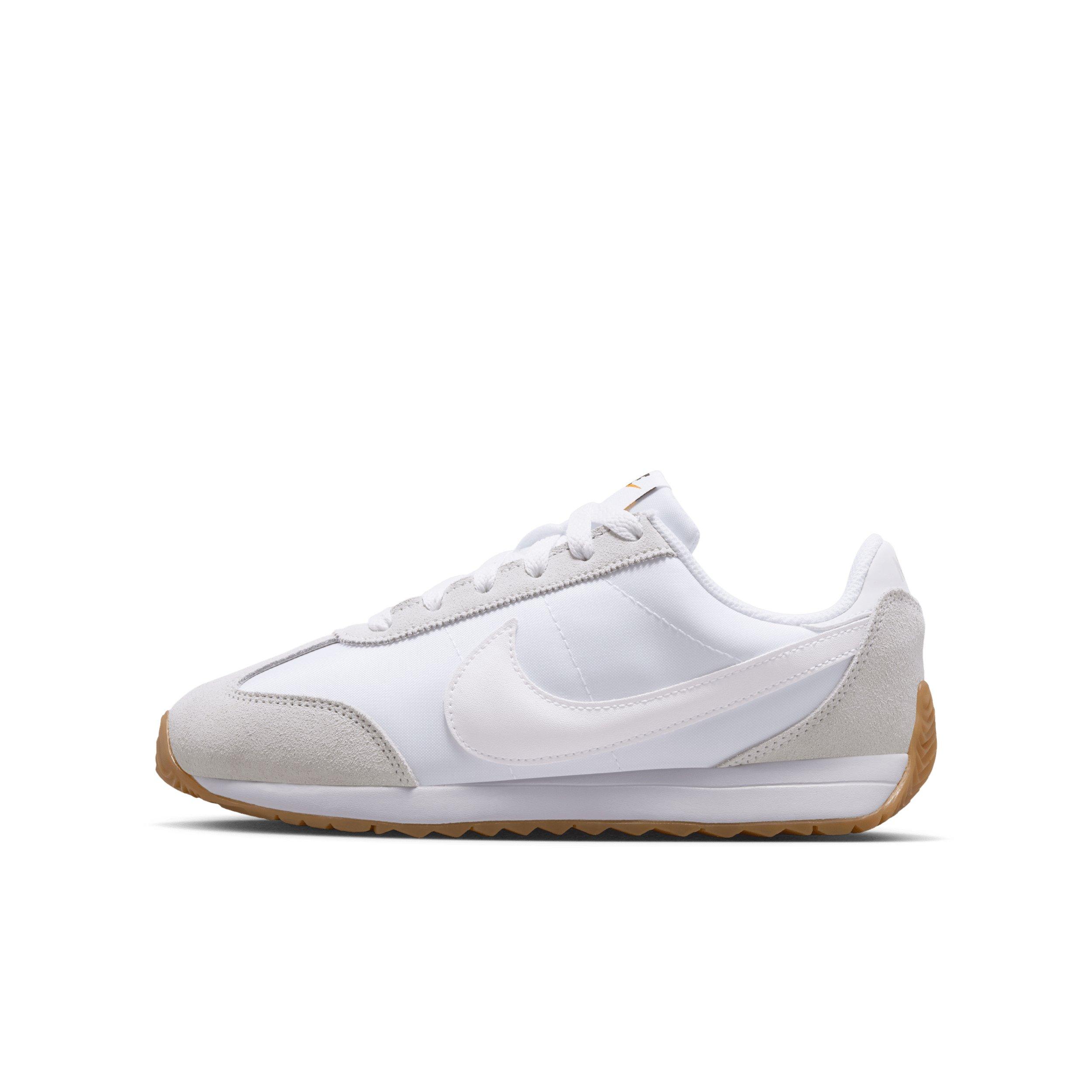 Nike Pacific "White/Platinum Tint/Safety Orange/White" Grade School Boys' Shoe - WHITE/PLATINUM/ORANGE/WHITE