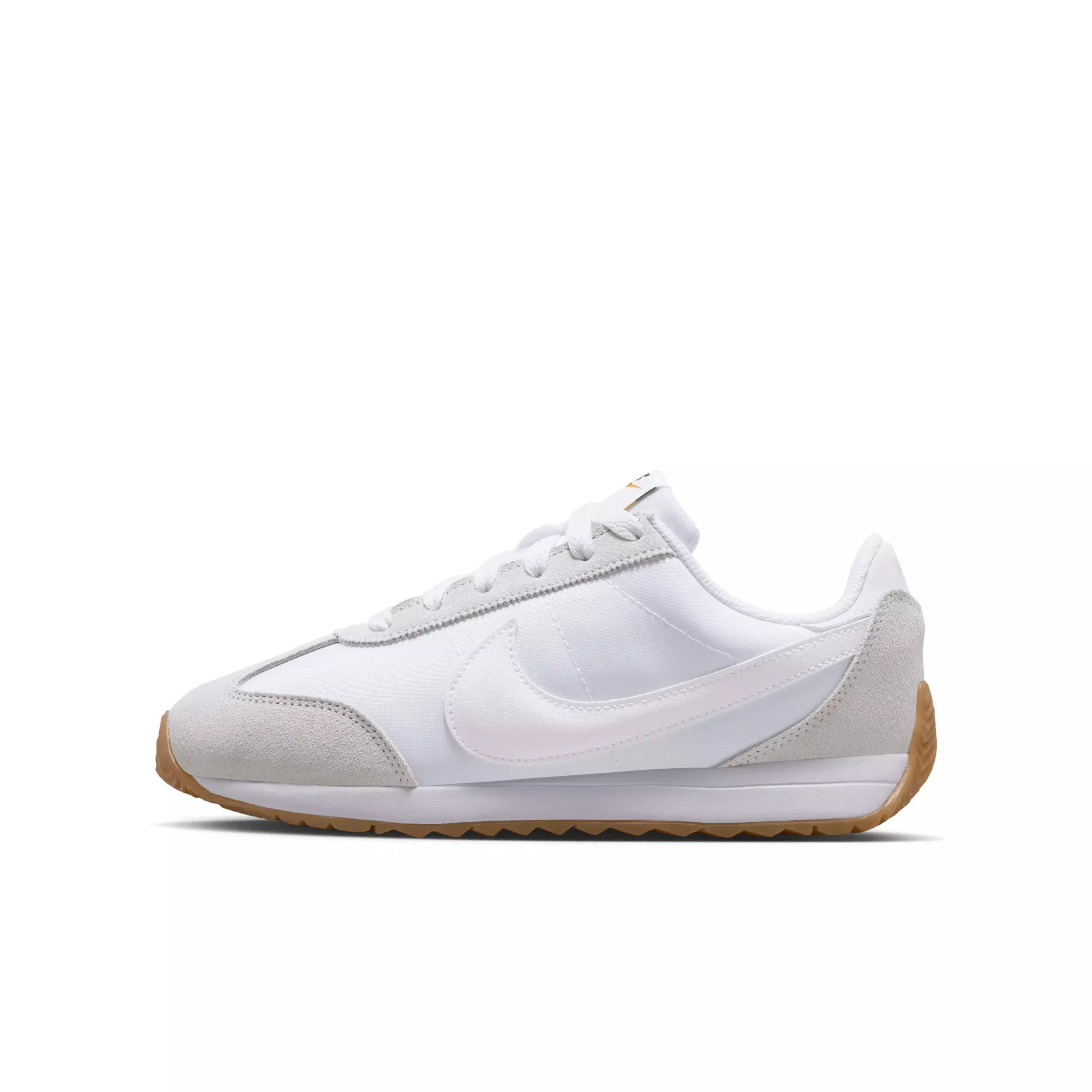 Nike Pacific "White/Platinum Tint/Safety Orange/White" Grade School Boys' Shoe - WHITE/PLATINUM/ORANGE/WHITE