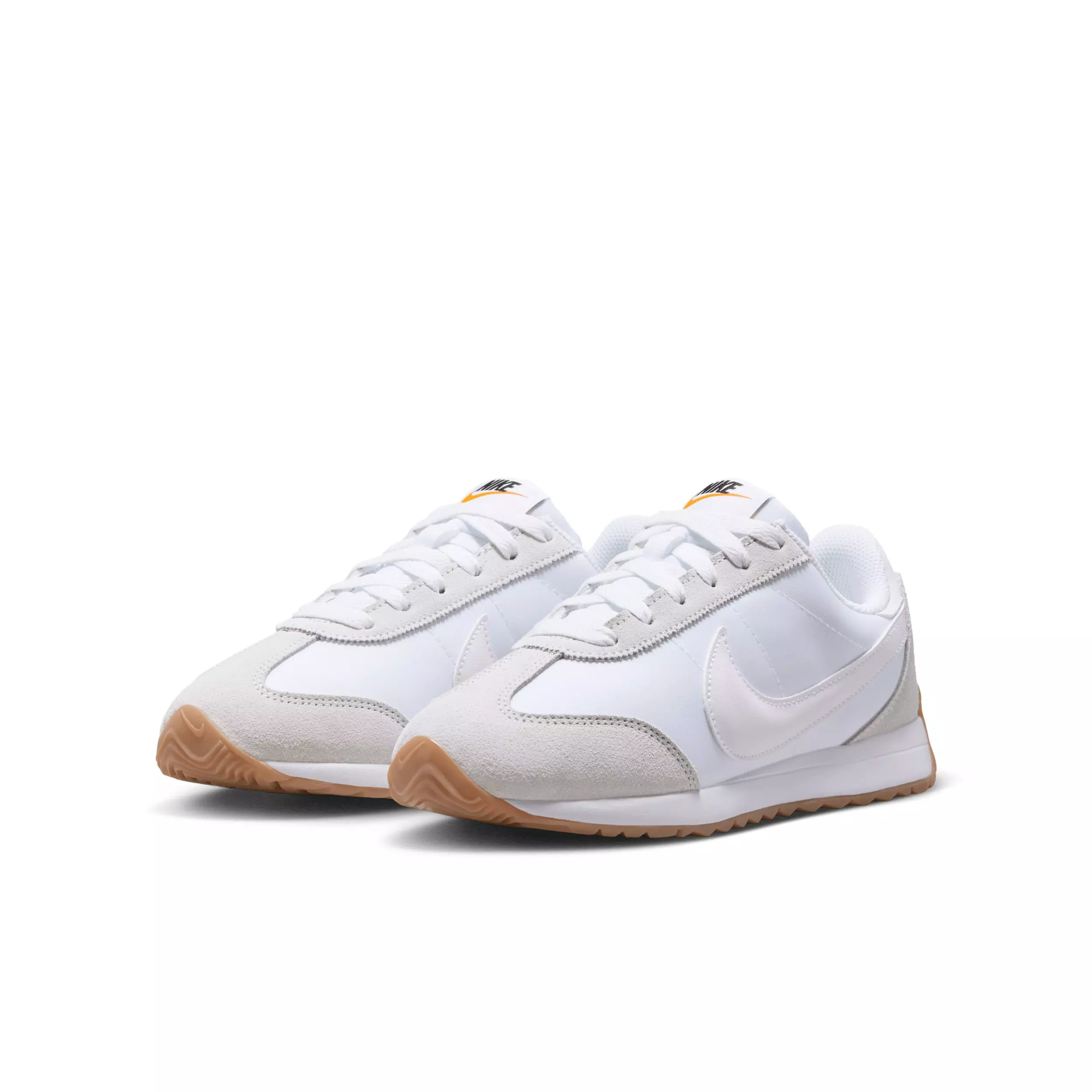 Nike Pacific "White/Platinum Tint/Safety Orange/White" Grade School Boys' Shoe - WHITE/PLATINUM/ORANGE/WHITE