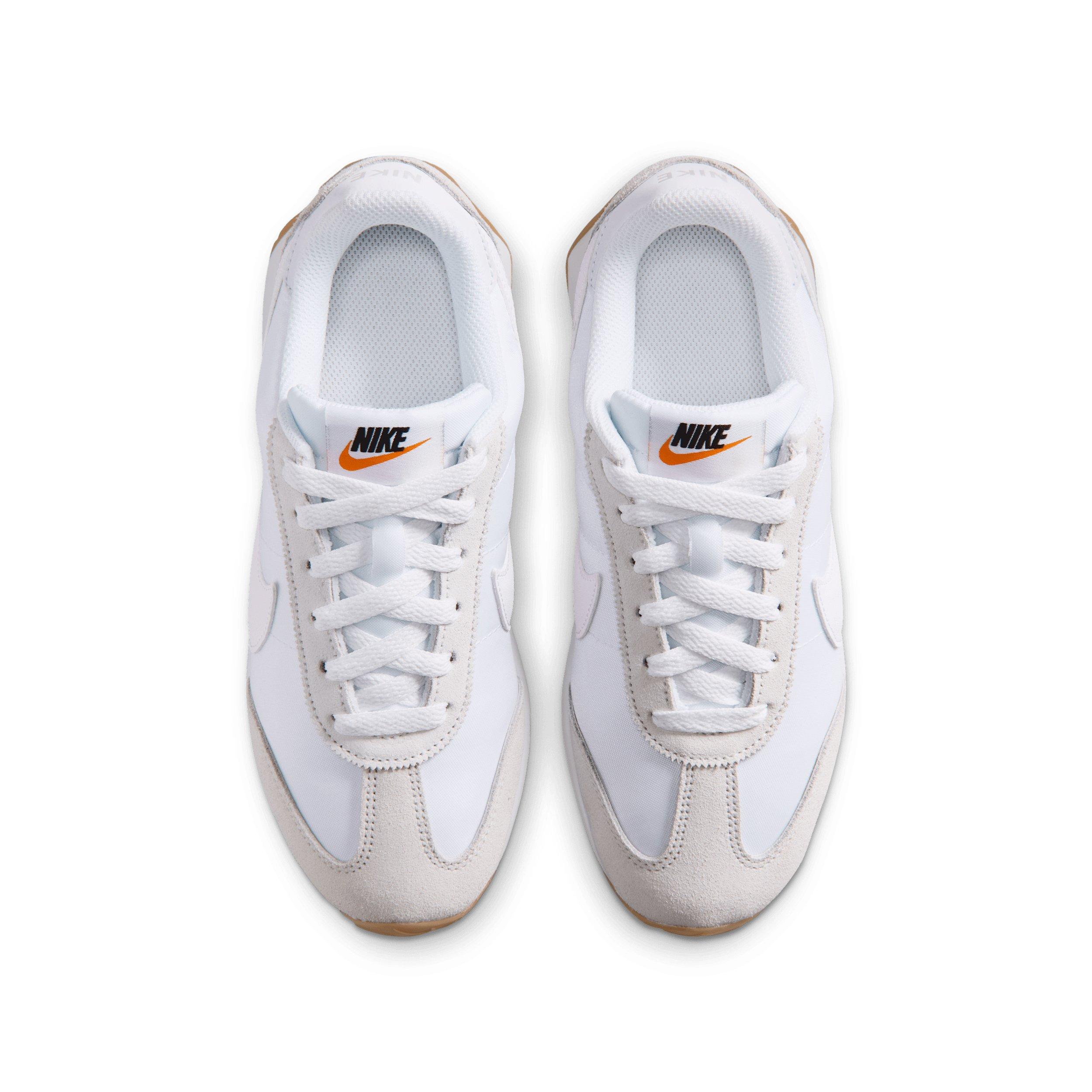 Nike Pacific "White/Platinum Tint/Safety Orange/White" Grade School Boys' Shoe - WHITE/PLATINUM/ORANGE/WHITE