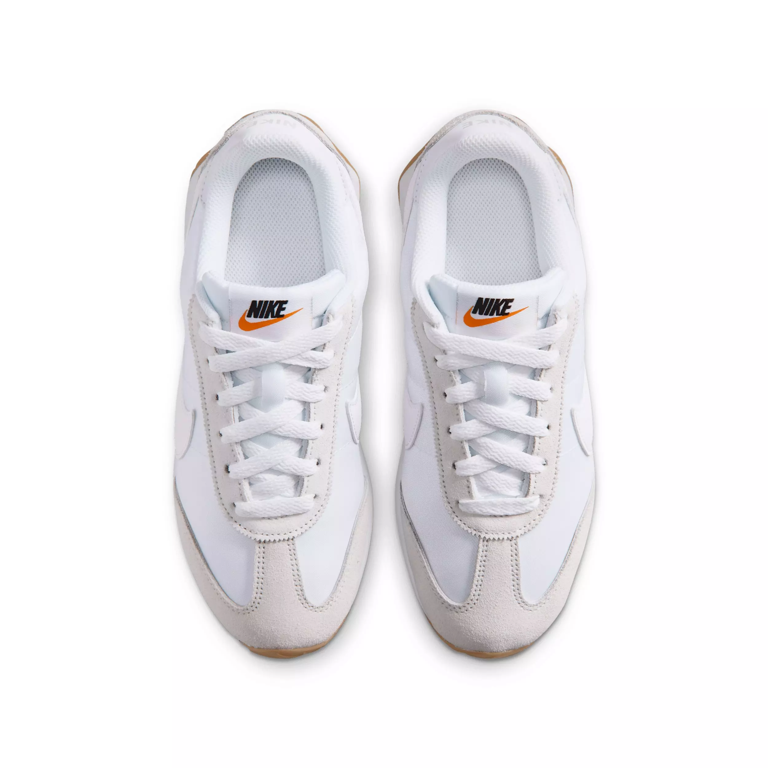 Nike Pacific "White/Platinum Tint/Safety Orange/White" Grade School Boys' Shoe - WHITE/PLATINUM/ORANGE/WHITE