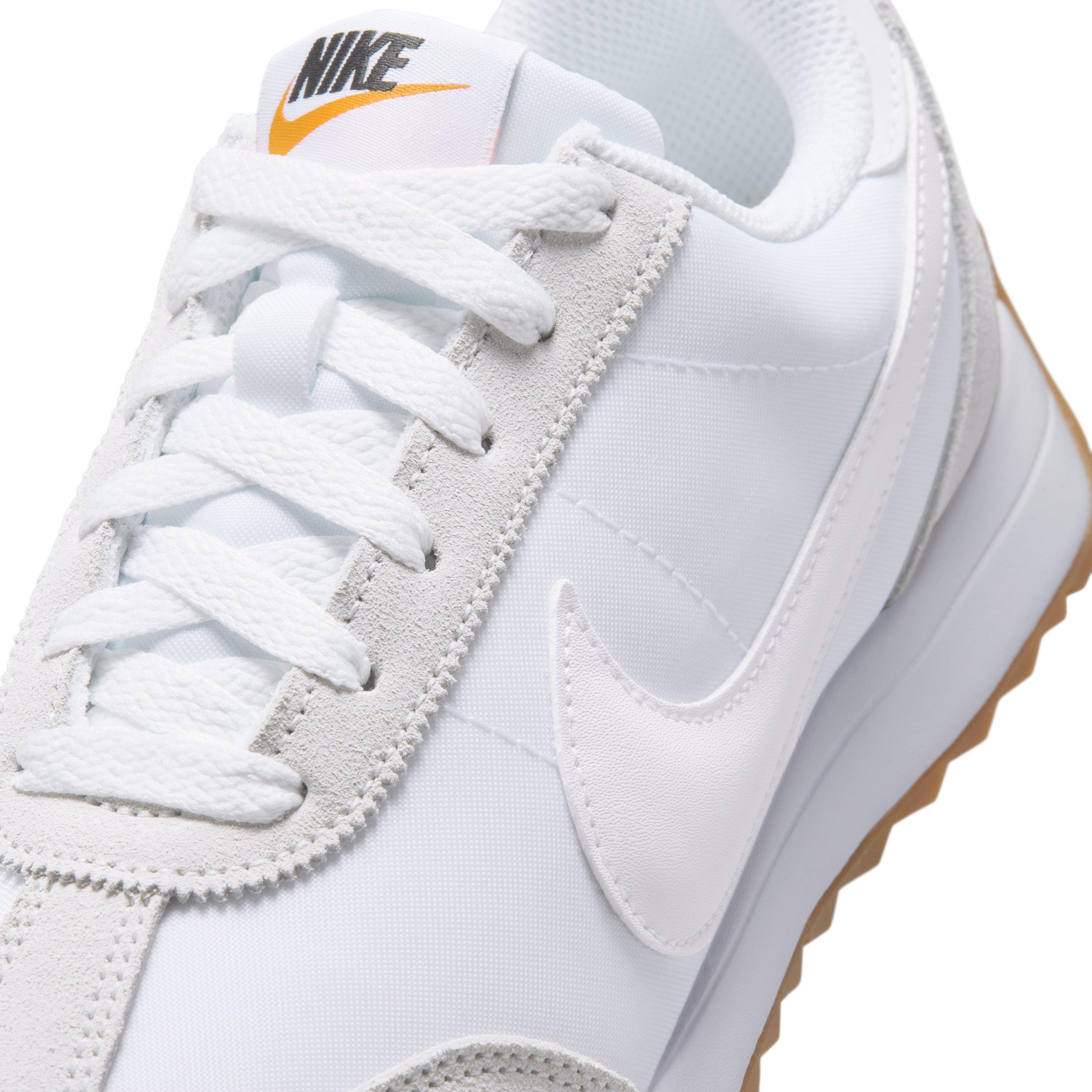 Nike Pacific "White/Platinum Tint/Safety Orange/White" Grade School Boys' Shoe - WHITE/PLATINUM/ORANGE/WHITE
