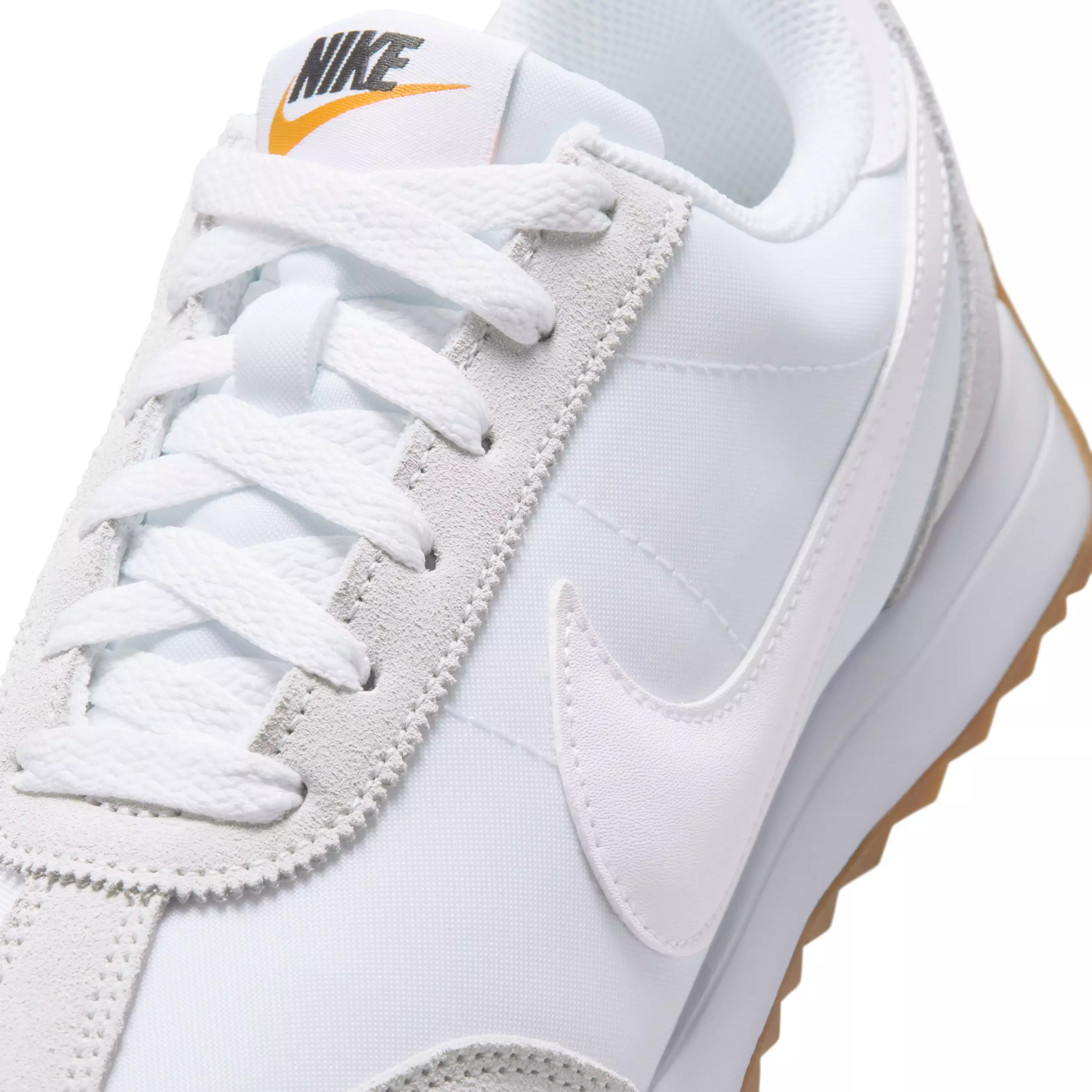 Nike Pacific "White/Platinum Tint/Safety Orange/White" Grade School Boys' Shoe - WHITE/PLATINUM/ORANGE/WHITE