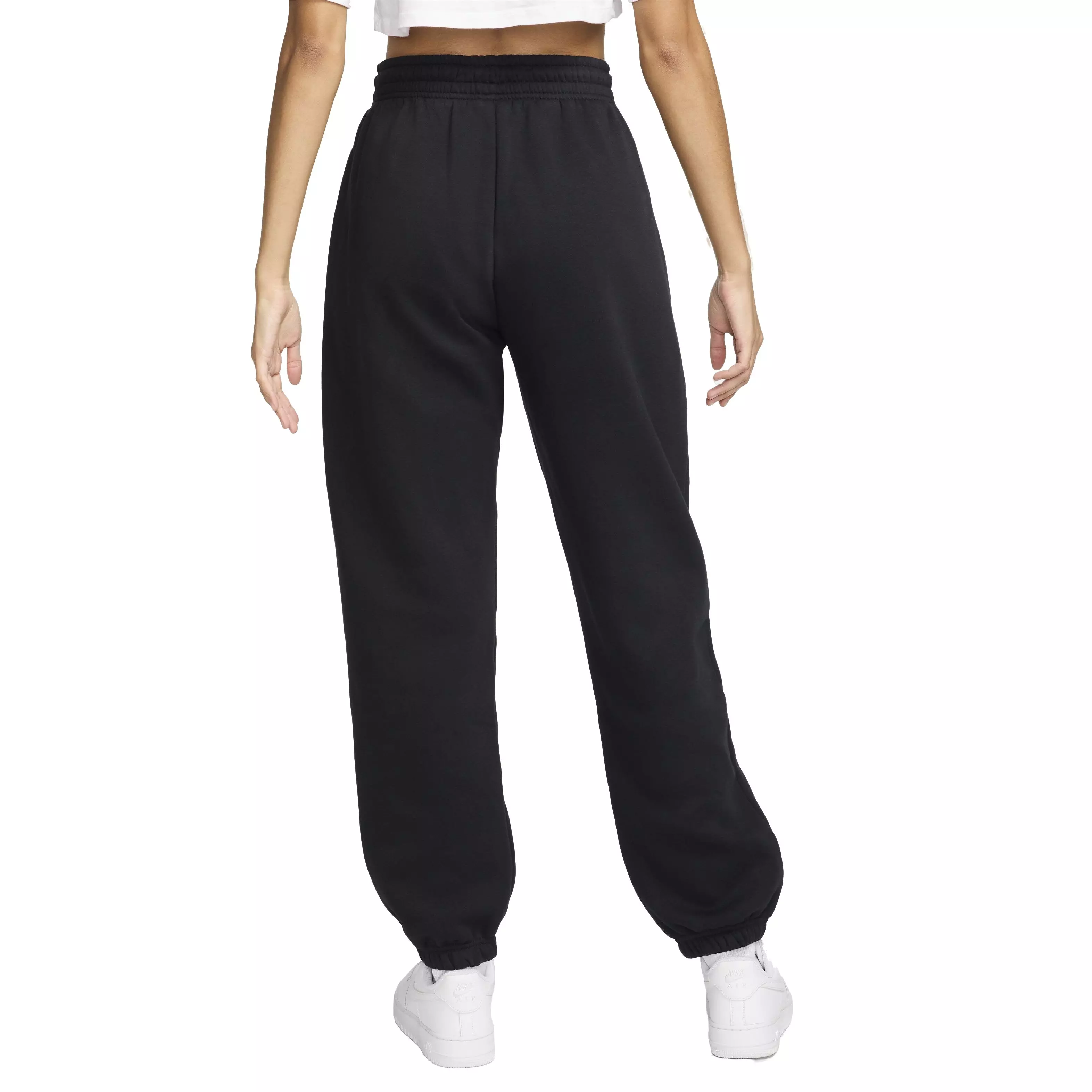Nike Women's Sportswear Phoenix Fleece High-Waisted Oversized Sweatpants - BLACK