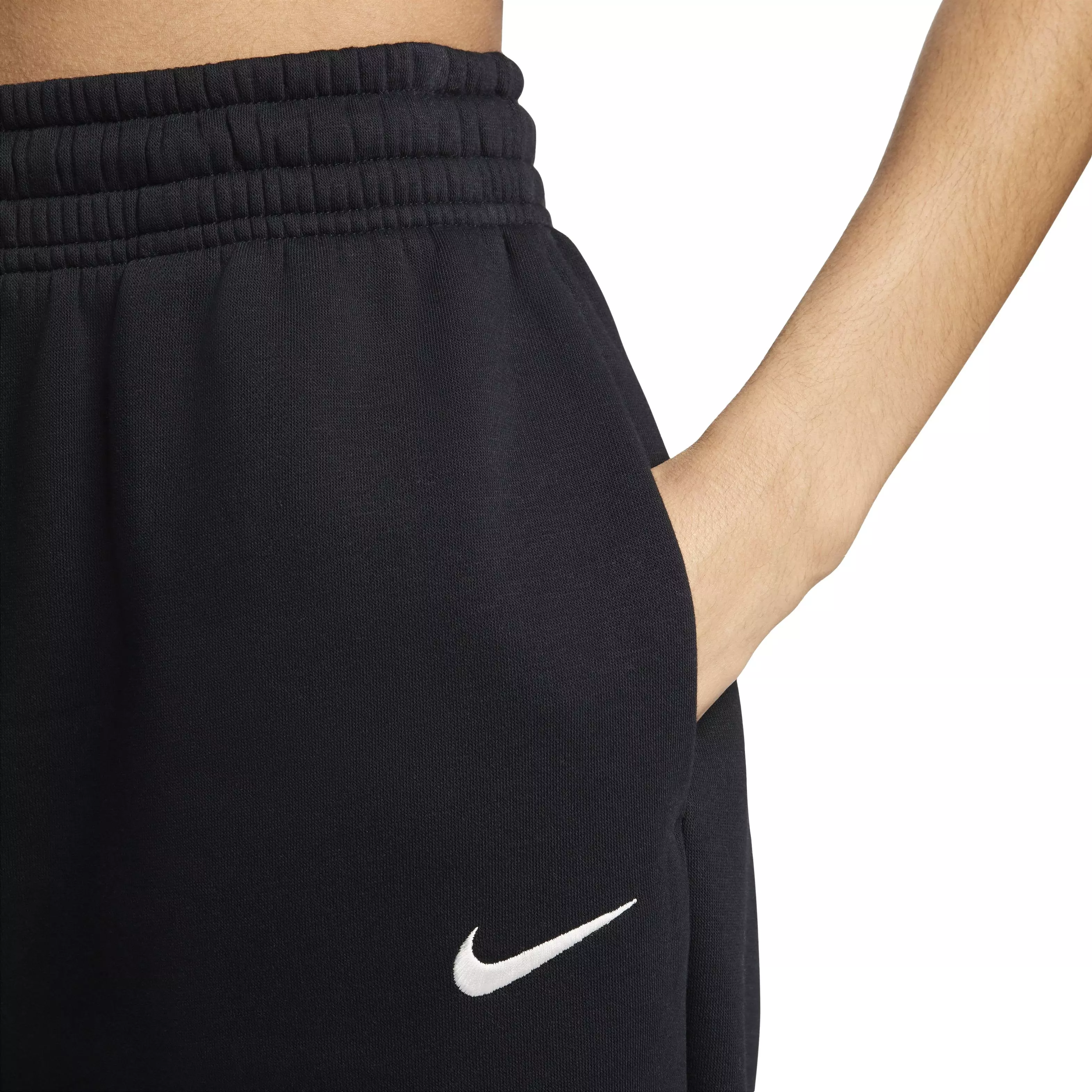 Nike Women's Sportswear Phoenix Fleece High-Waisted Oversized Sweatpants - BLACK