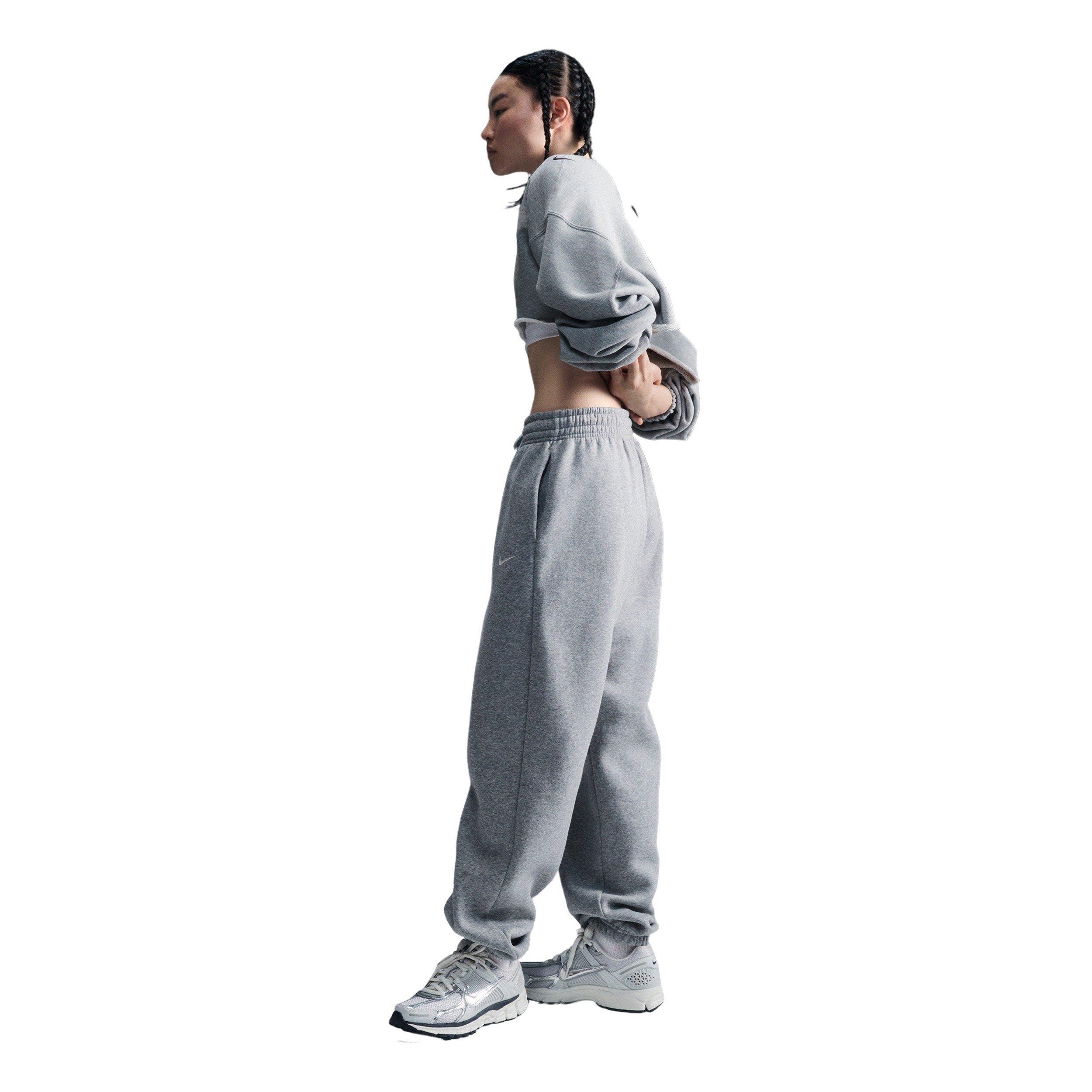Nike Women's Sportswear Phoenix Fleece High-Waisted Oversized Sweatpants - GREY Thumbnail View 1