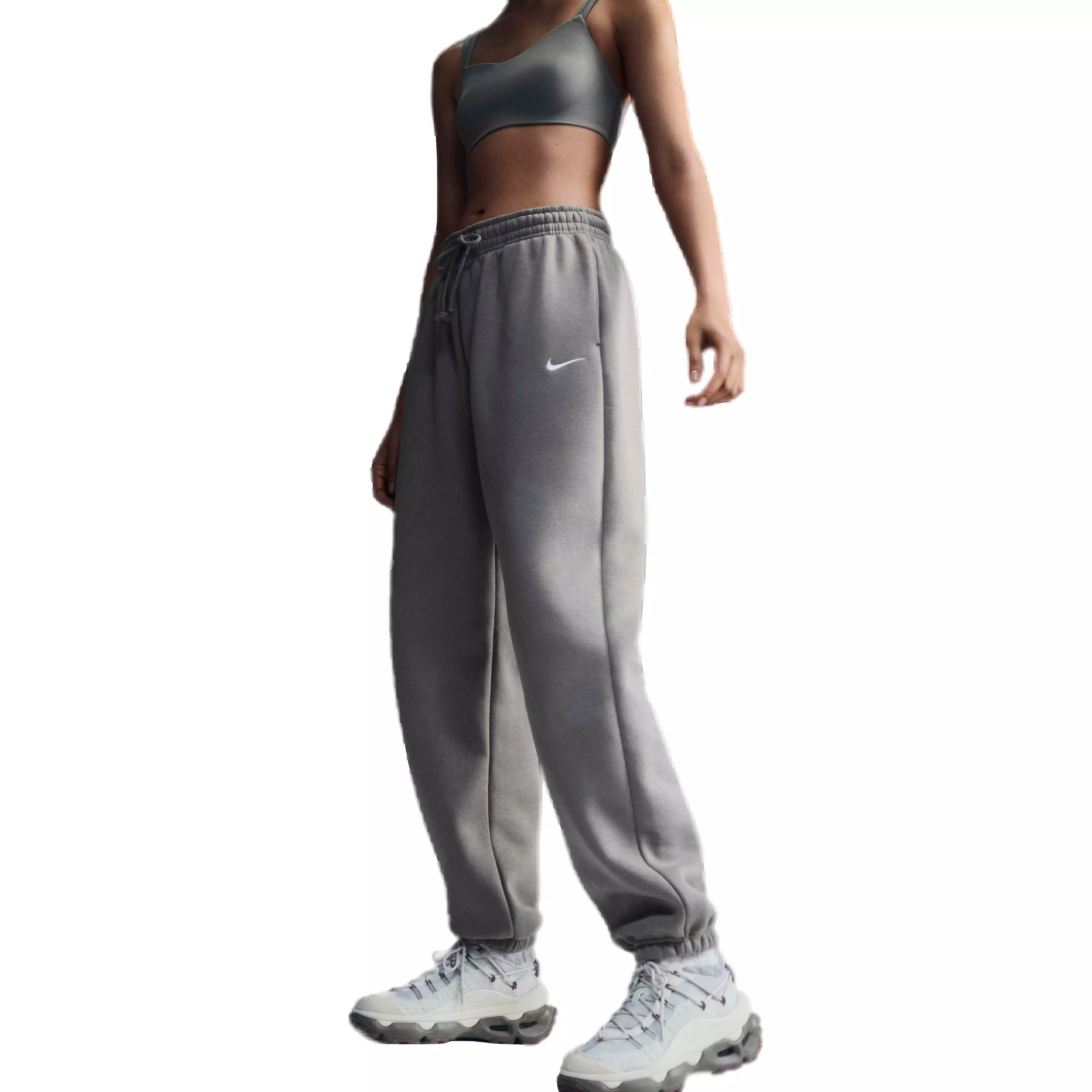Nike Women's Sportswear Phoenix Fleece High-Waisted Oversized Sweatpants - LT ARMY GREEN